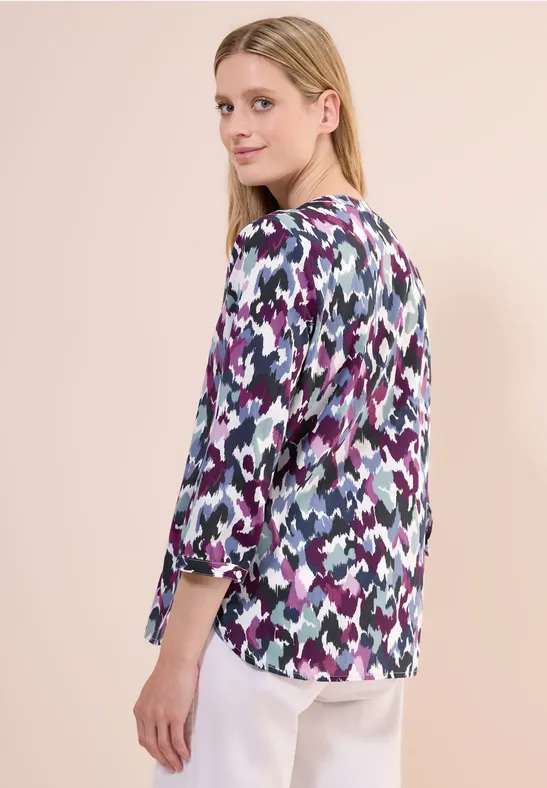 Bedruckte Baumwollbluse günstig online kaufen