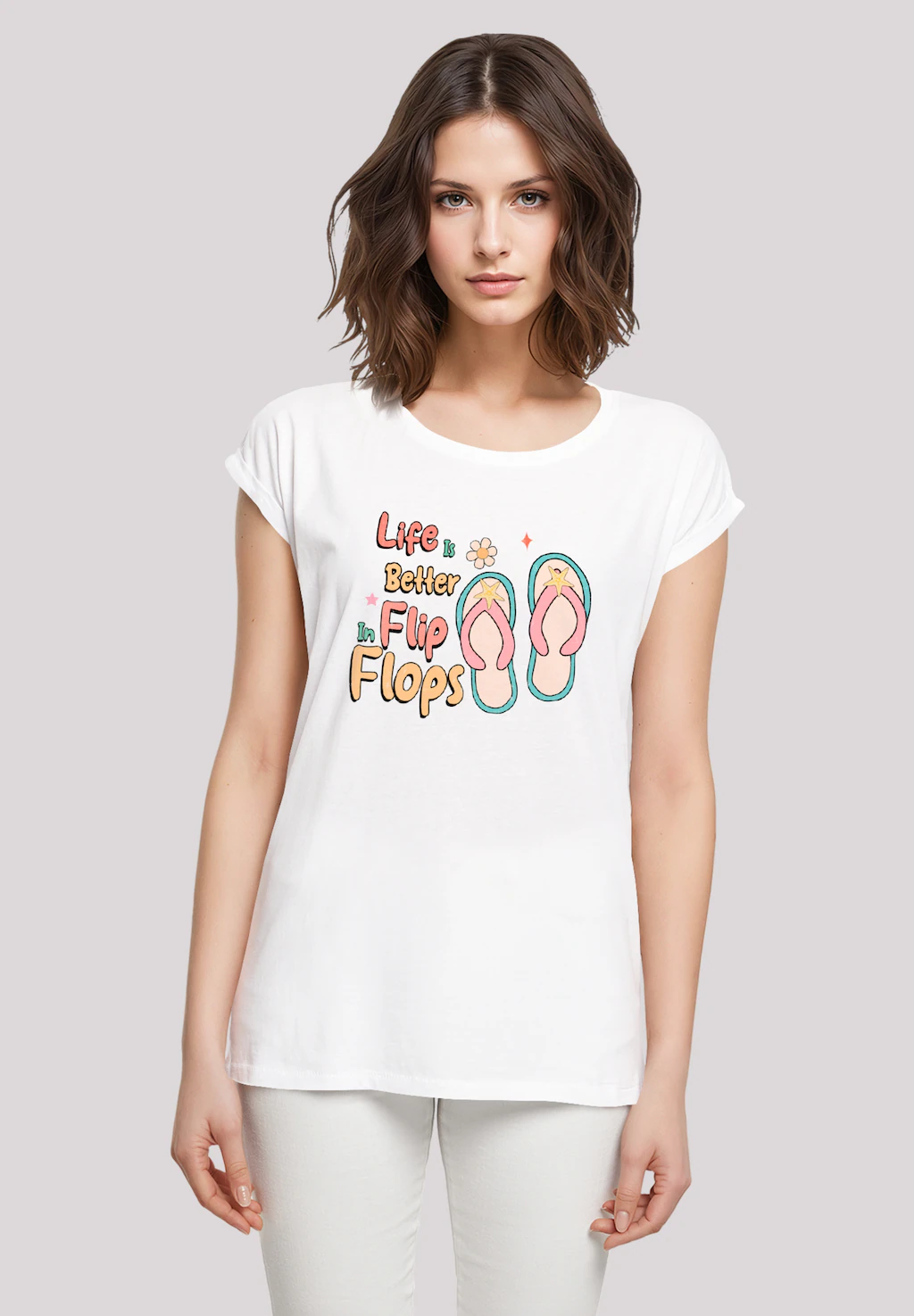 F4NT4STIC T-Shirt "Life Is Better In Flip Flops", Premium Qualität günstig online kaufen