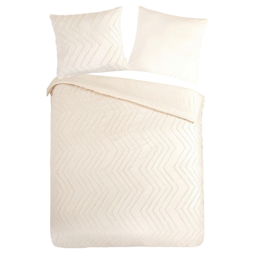 PURE luxury collection Bettwäsche »Zigzag«, Mikrofaser, 135x200, 2 Teilig, günstig online kaufen