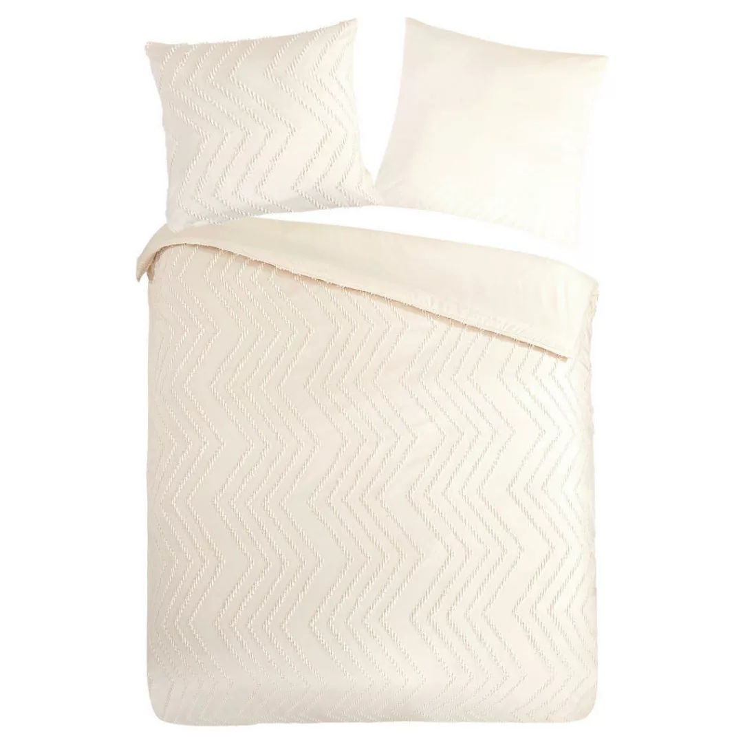 PURE luxury collection Bettwäsche »Zigzag«, Mikrofaser, 135x200, 2 Teilig, günstig online kaufen