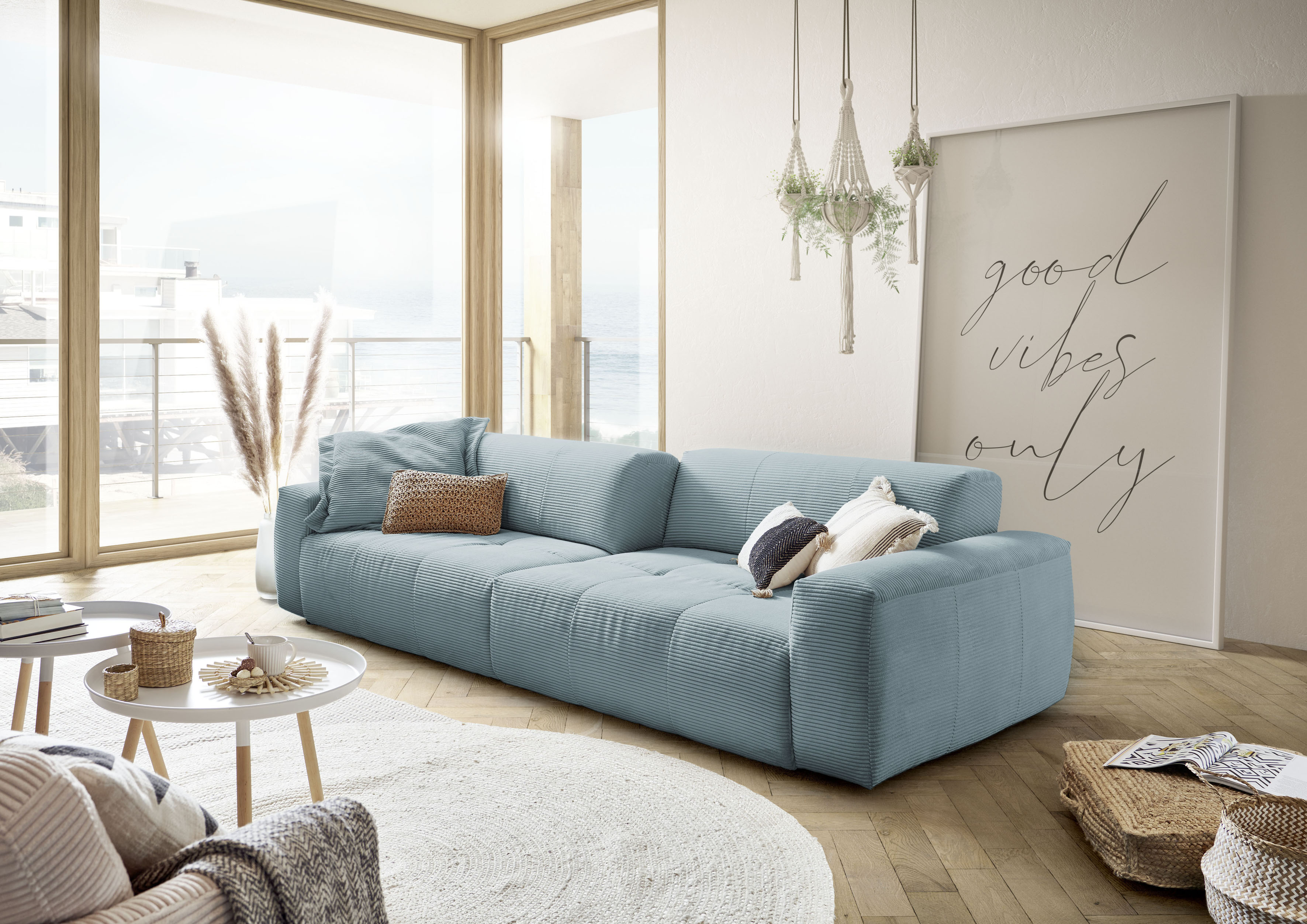3C Candy Big-Sofa "Yoshy", Zwei Sitztiefen durch verstellbare Rückenlehne, günstig online kaufen