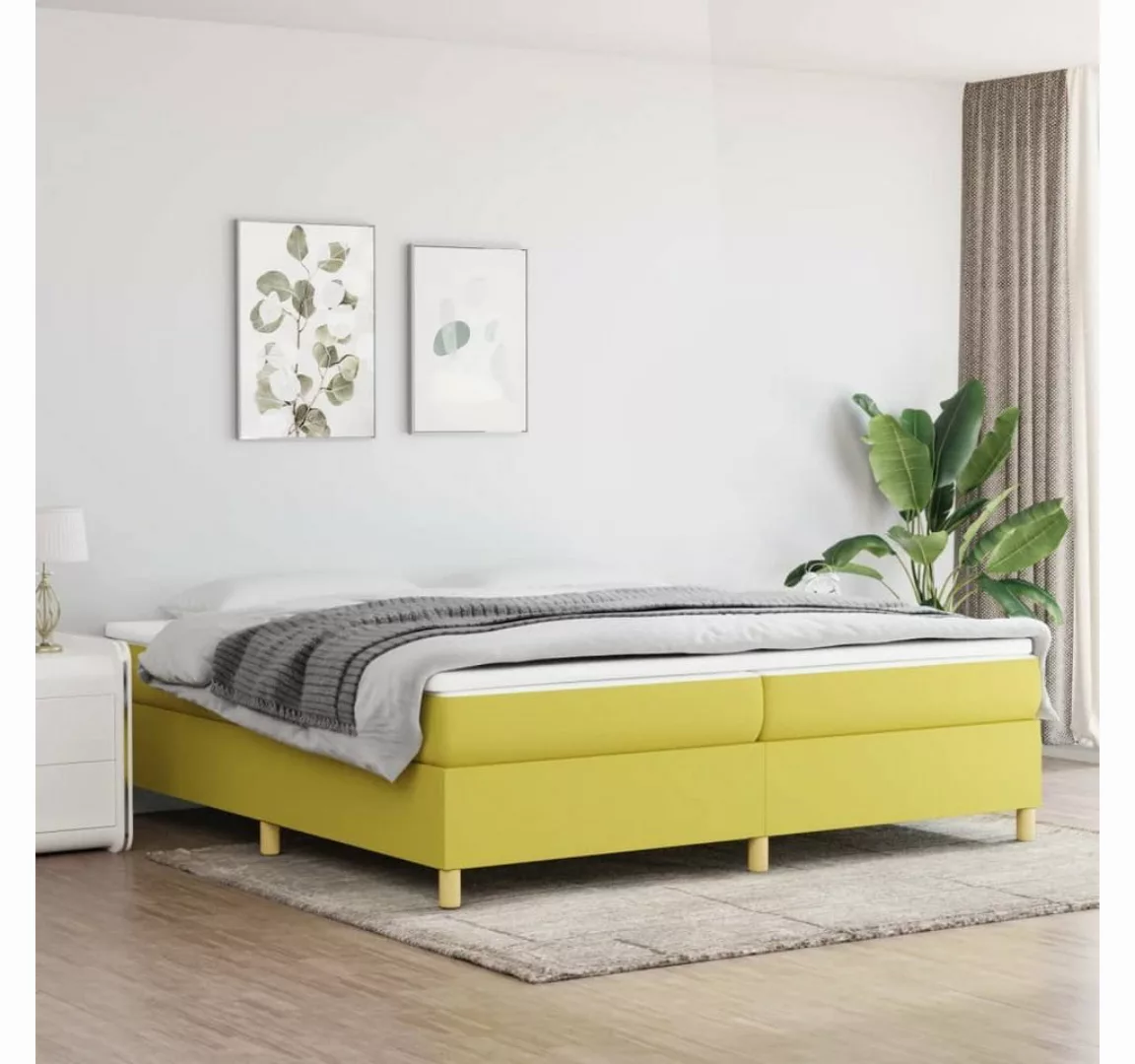 furnicato Bett Bettgestell Grün 200x200 cm Stoff günstig online kaufen