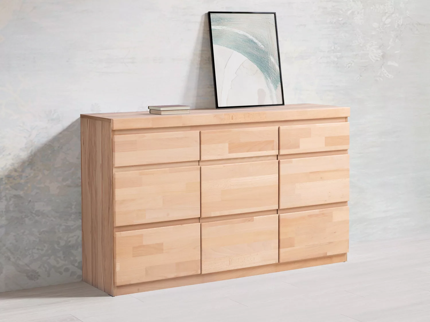 Home affaire Sideboard "OSLO", Breite ca. 135 cm, Teilmassiv günstig online kaufen