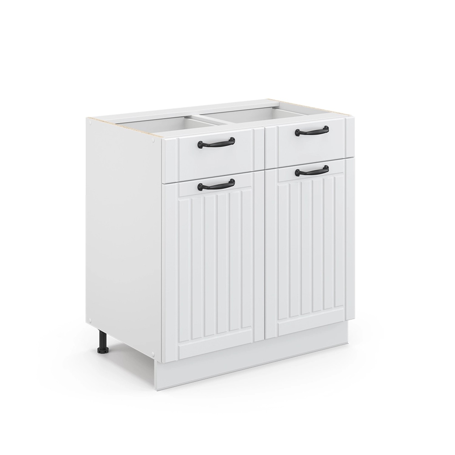 Vicco Unterschrank Fame-Line, Weiß Landhaus/Weiß, 80 günstig online kaufen
