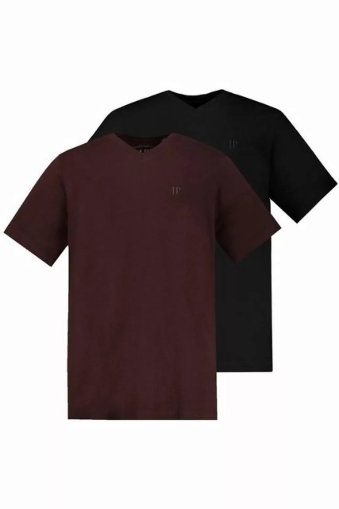 JP1880 T-Shirt T-Shirts Basic 2er-Pack V-Ausschnitt Halbarm (2-tlg) günstig online kaufen