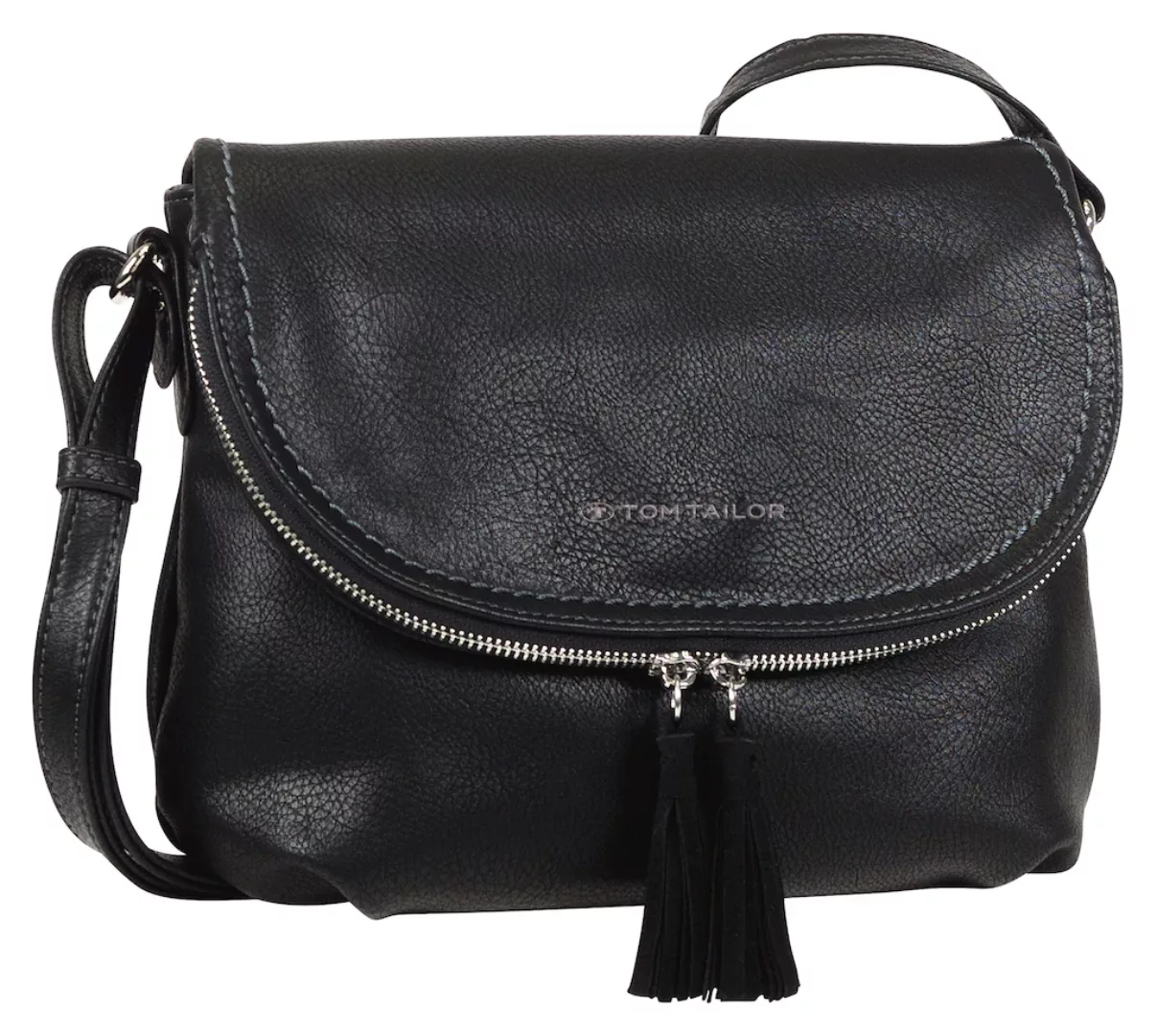 TOM TAILOR Umhängetasche "LARY", Crossbody Bag mit modischen Quasten am Zip günstig online kaufen