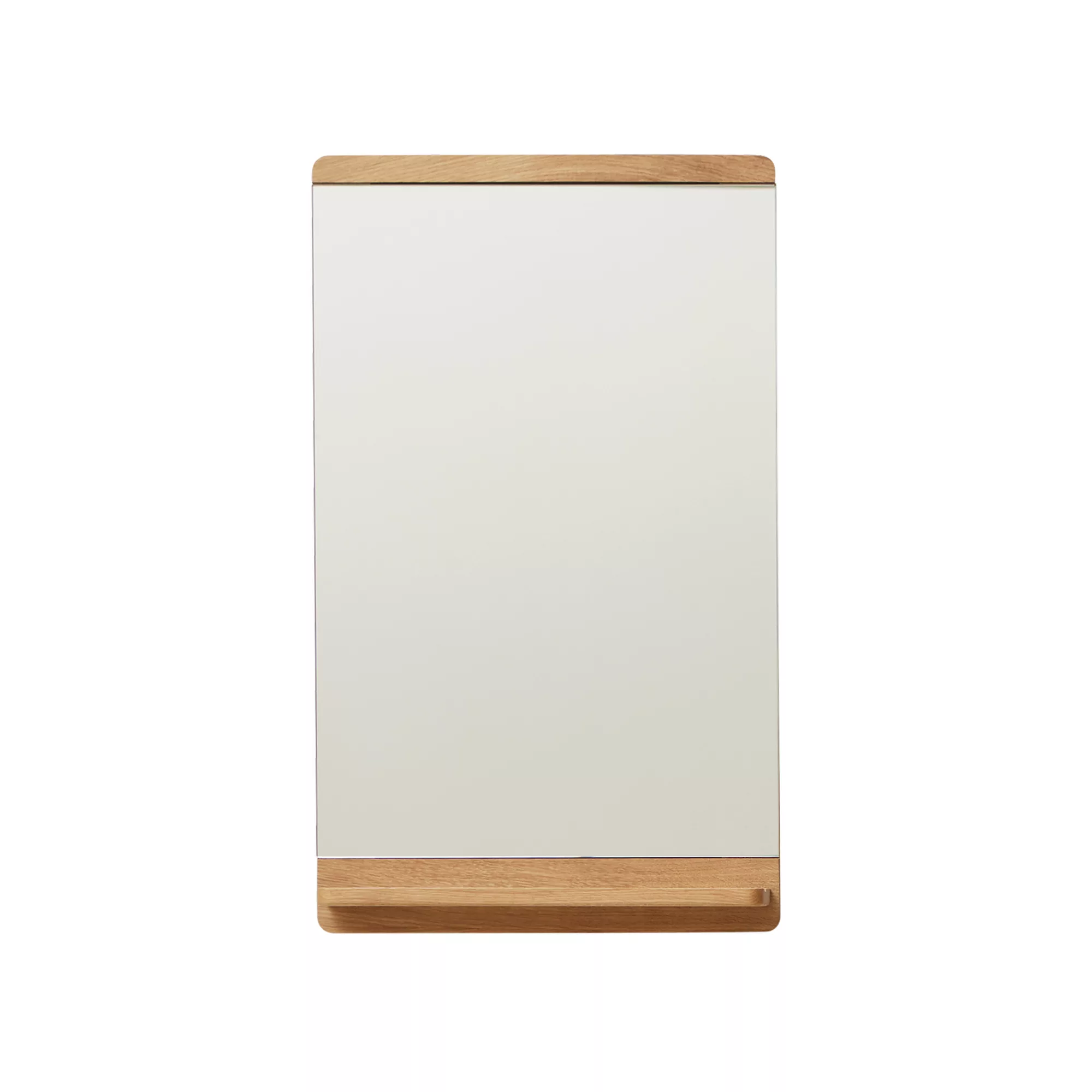 Form & Refine - Rim Wandspiegel - weißeiche/pigmentiert, geölt/BxHxT 40x67, günstig online kaufen