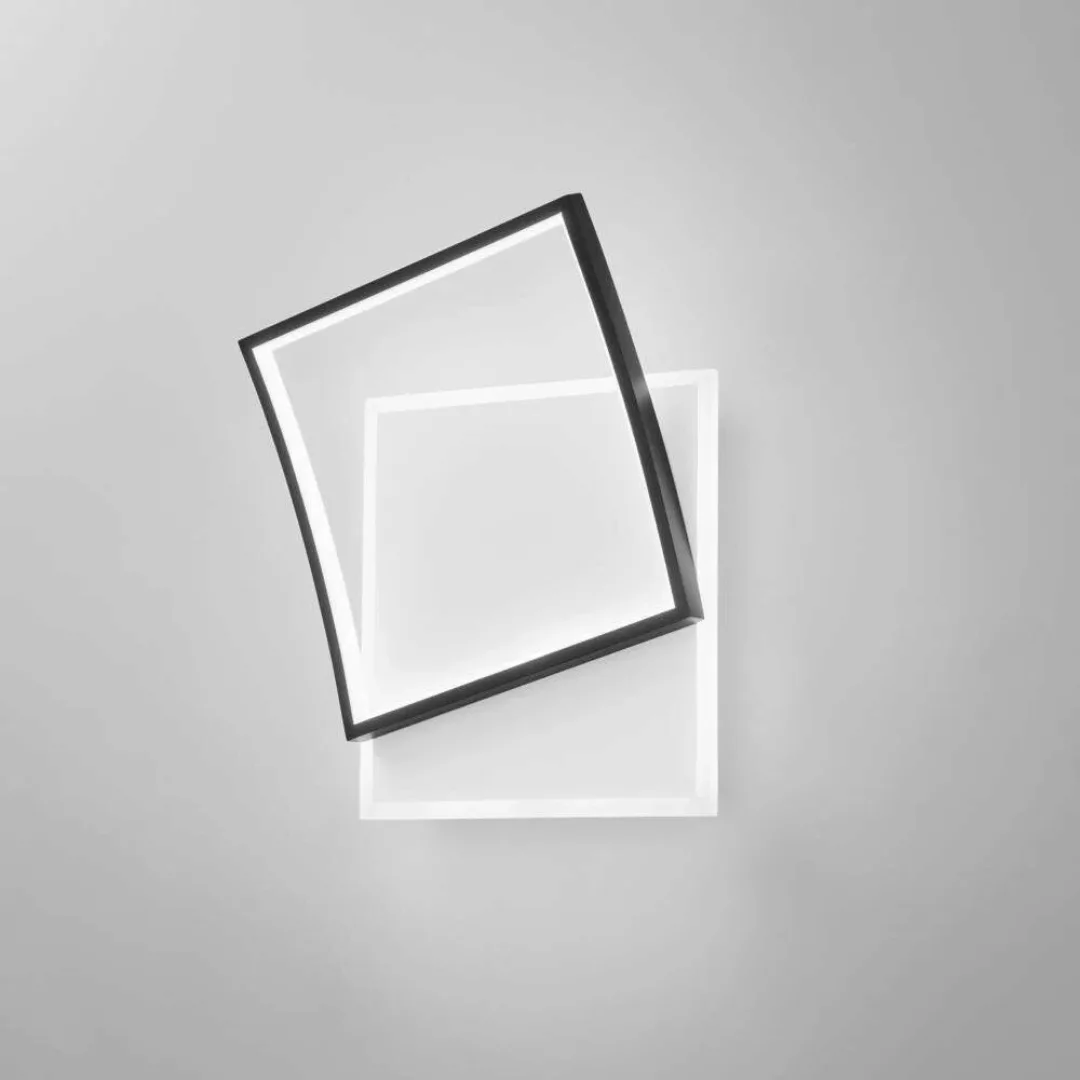 LED Wandleuchte Ayrton in Schwarz und Weiß 2x 21W 5200lm günstig online kaufen