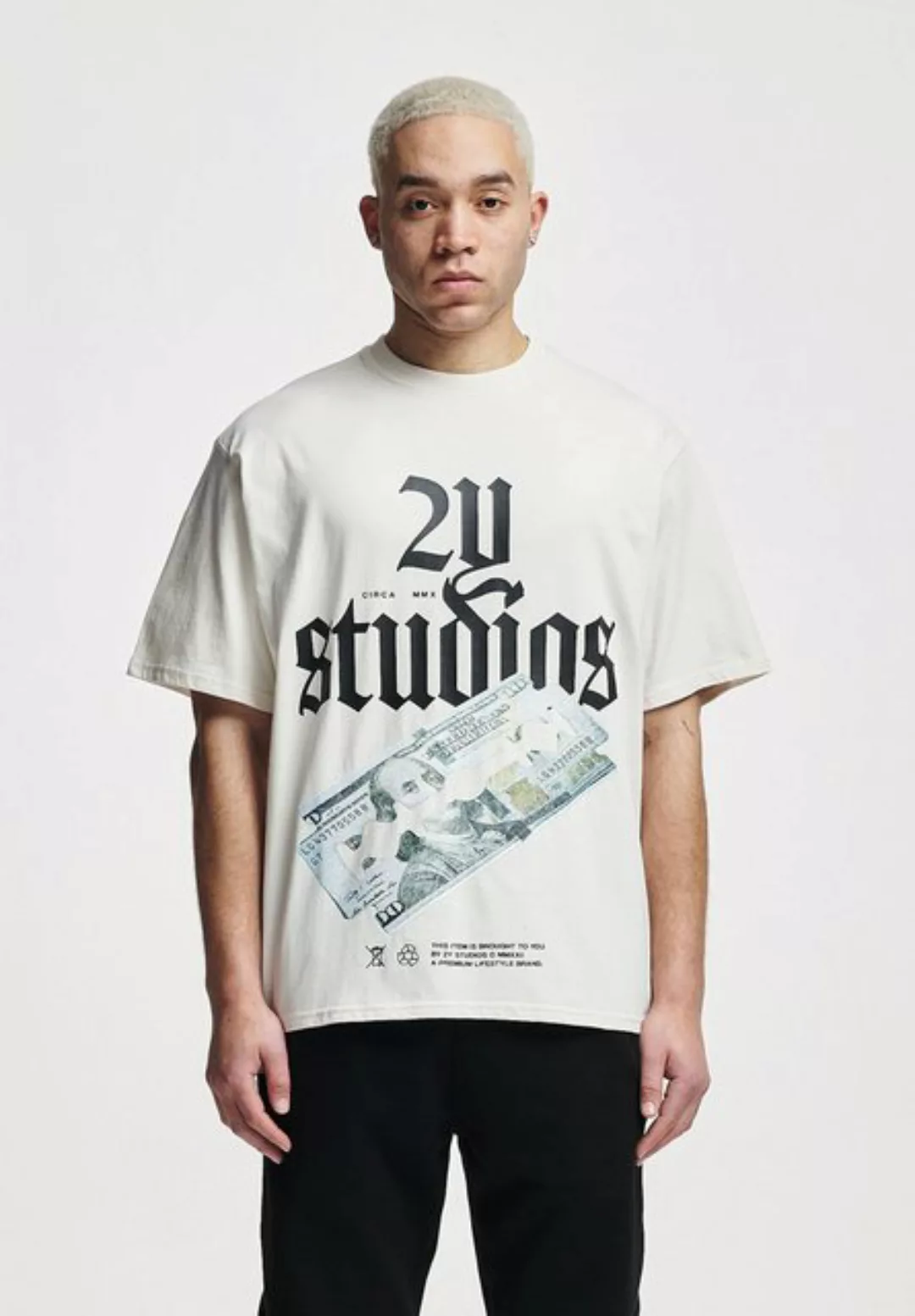 2Y Studios T-Shirt 2Y Studios Herren Razor Oversize Tee (1-tlg) günstig online kaufen