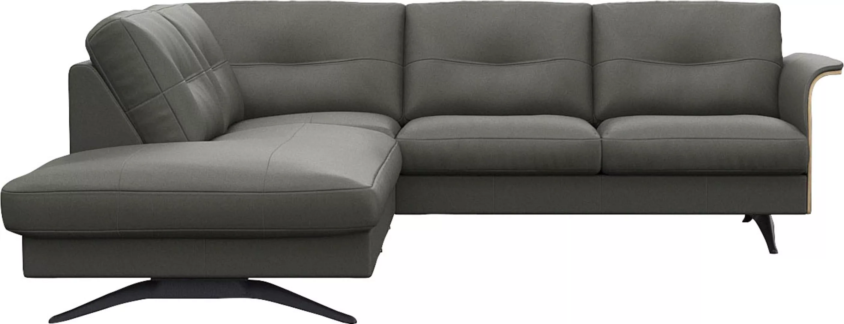 FLEXLUX Ecksofa "Glow, super bequem durch hochwertigem Sitzaufbau mit Feder günstig online kaufen
