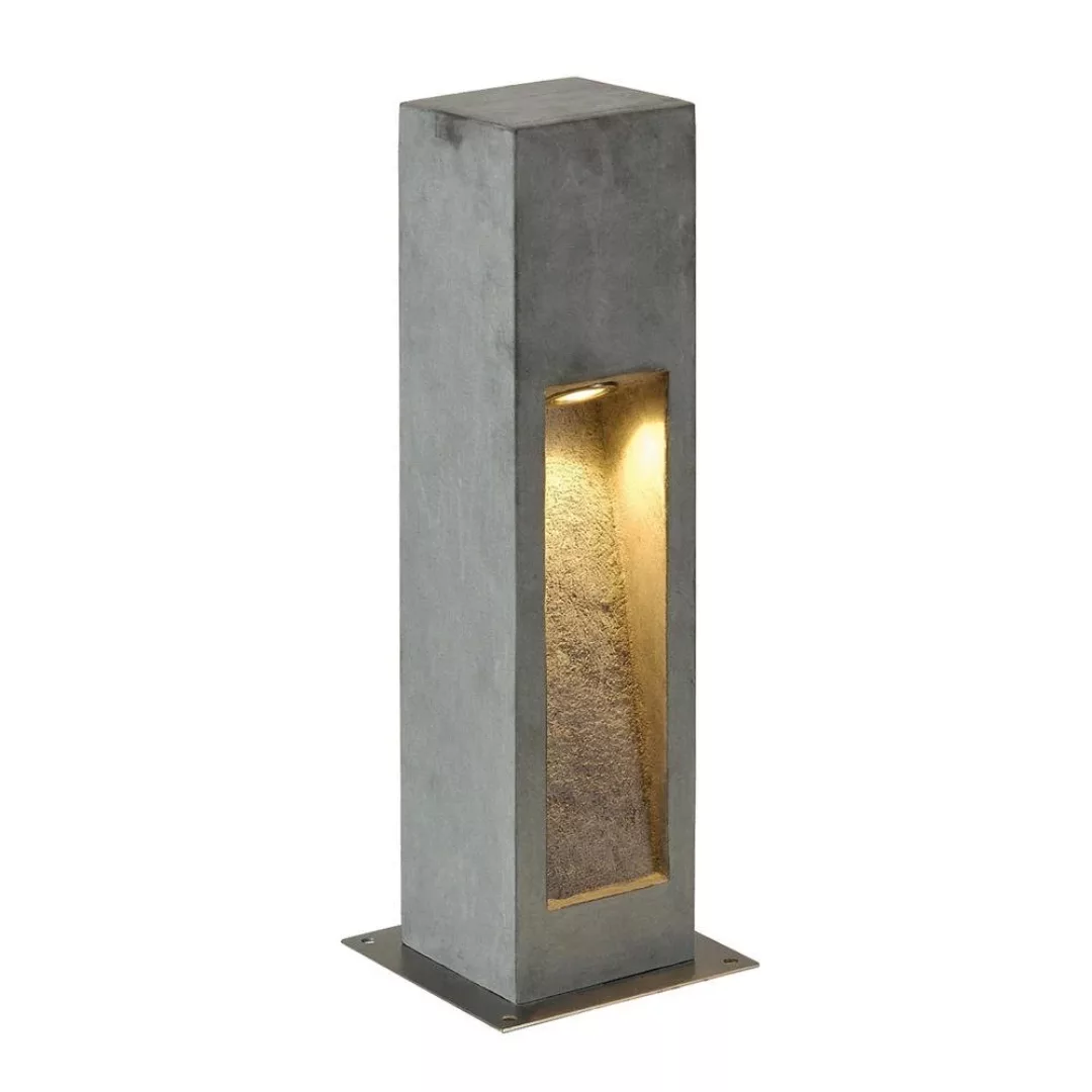 LED Wegeleuchte Arrock Stone  aus Basalt, in steingrau und in 50 cm günstig online kaufen