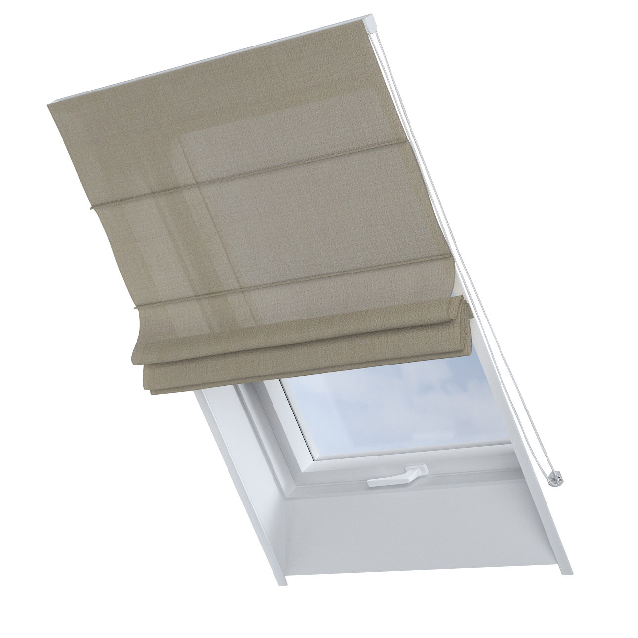 Dekoria Dachfenster-Raffrollo Rimini, dunkelbeige, 50 x 60 cm günstig online kaufen