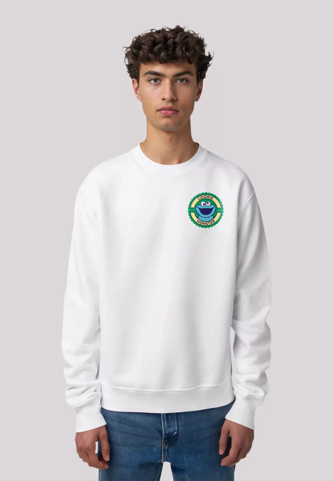 F4NT4STIC Sweatshirt "Sesamstraße Cookie Monster Sticker", Premium Qualität günstig online kaufen