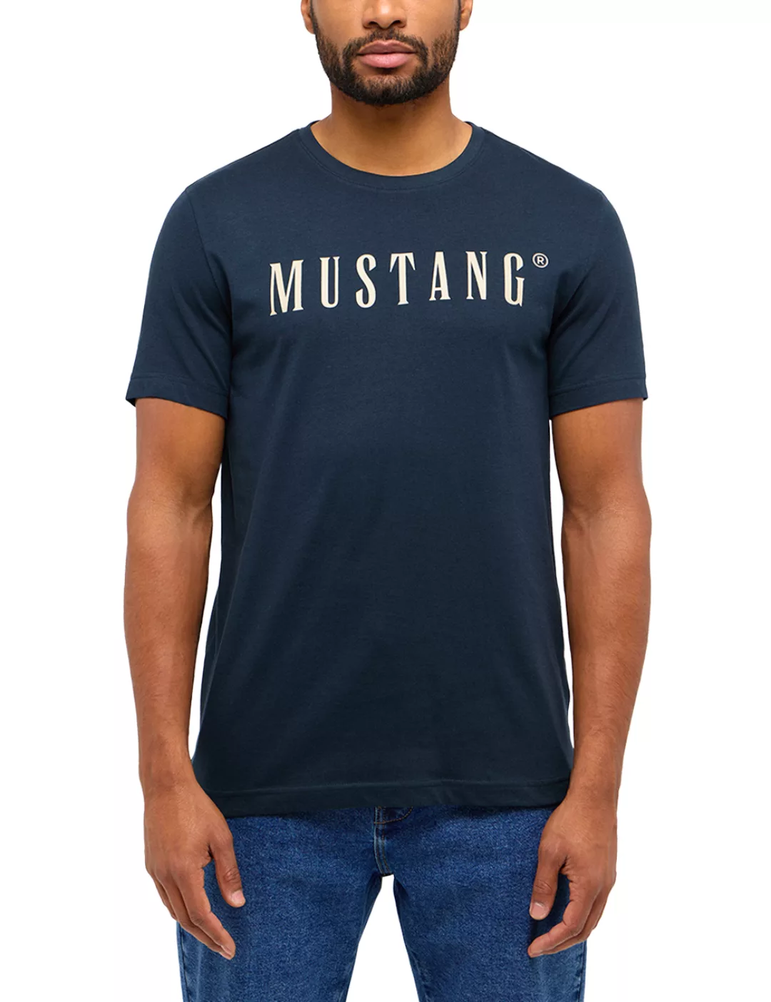 MUSTANG Kurzarmshirt "T-Shirt" günstig online kaufen