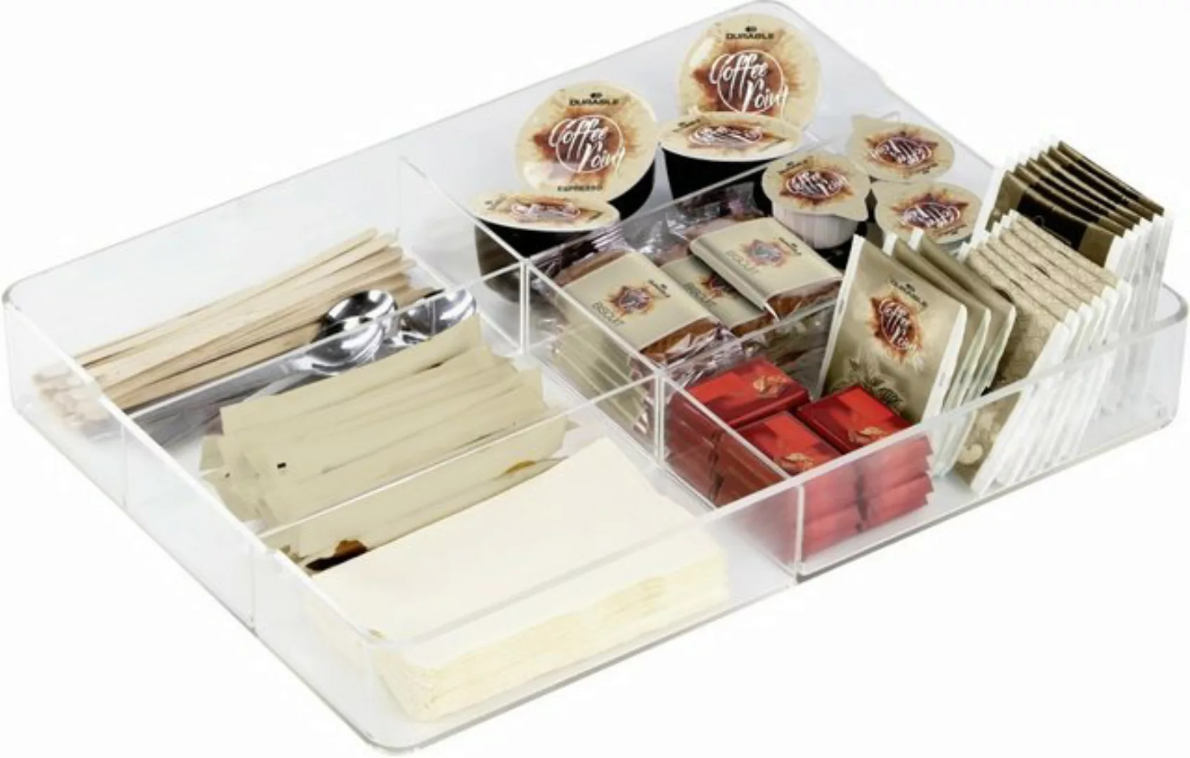 DURABLE Aktenschrank Schubladeneinsatz Coffe Point Caddy Acryl transparent. günstig online kaufen