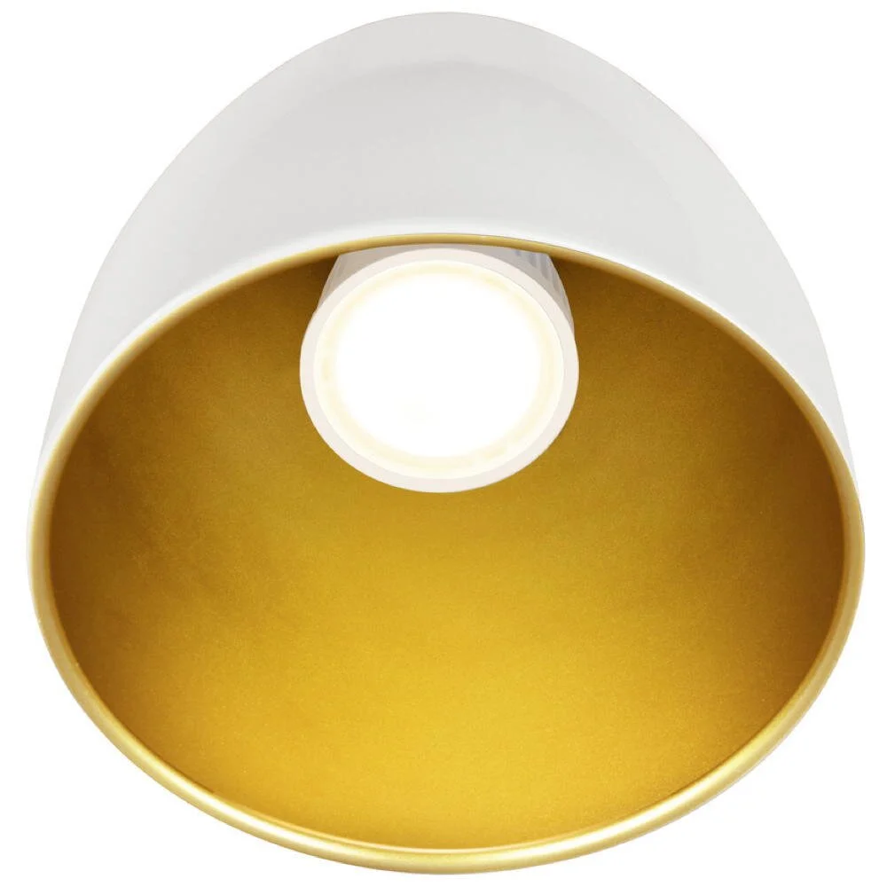 1-Phasen Pendelleuchte Para Cone 14 in Weiß-glänzend und Gold GU10 günstig online kaufen