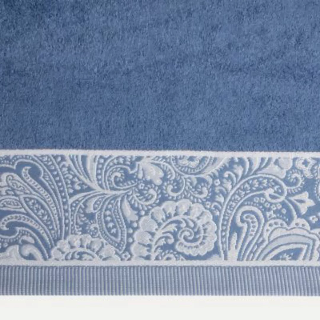 Möve Duschtuch Ethno blau Gr. 80 x 150 günstig online kaufen