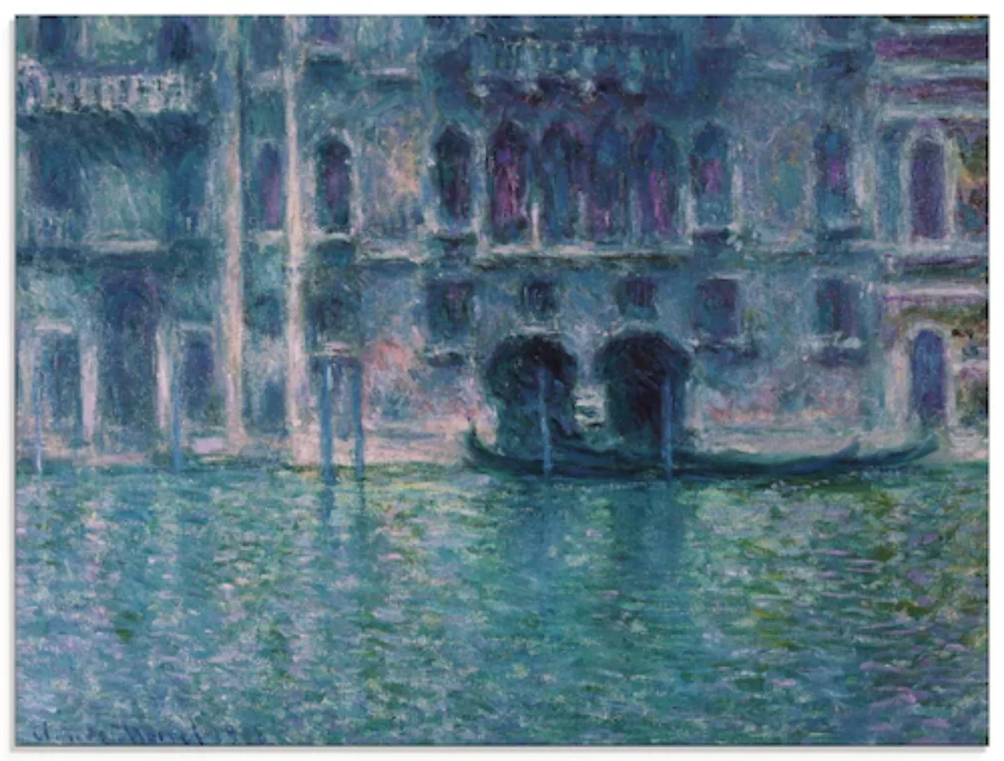 Artland Glasbild "Der Palazzo de Mula in Venedig. 1908", Italien, (1 St.), günstig online kaufen