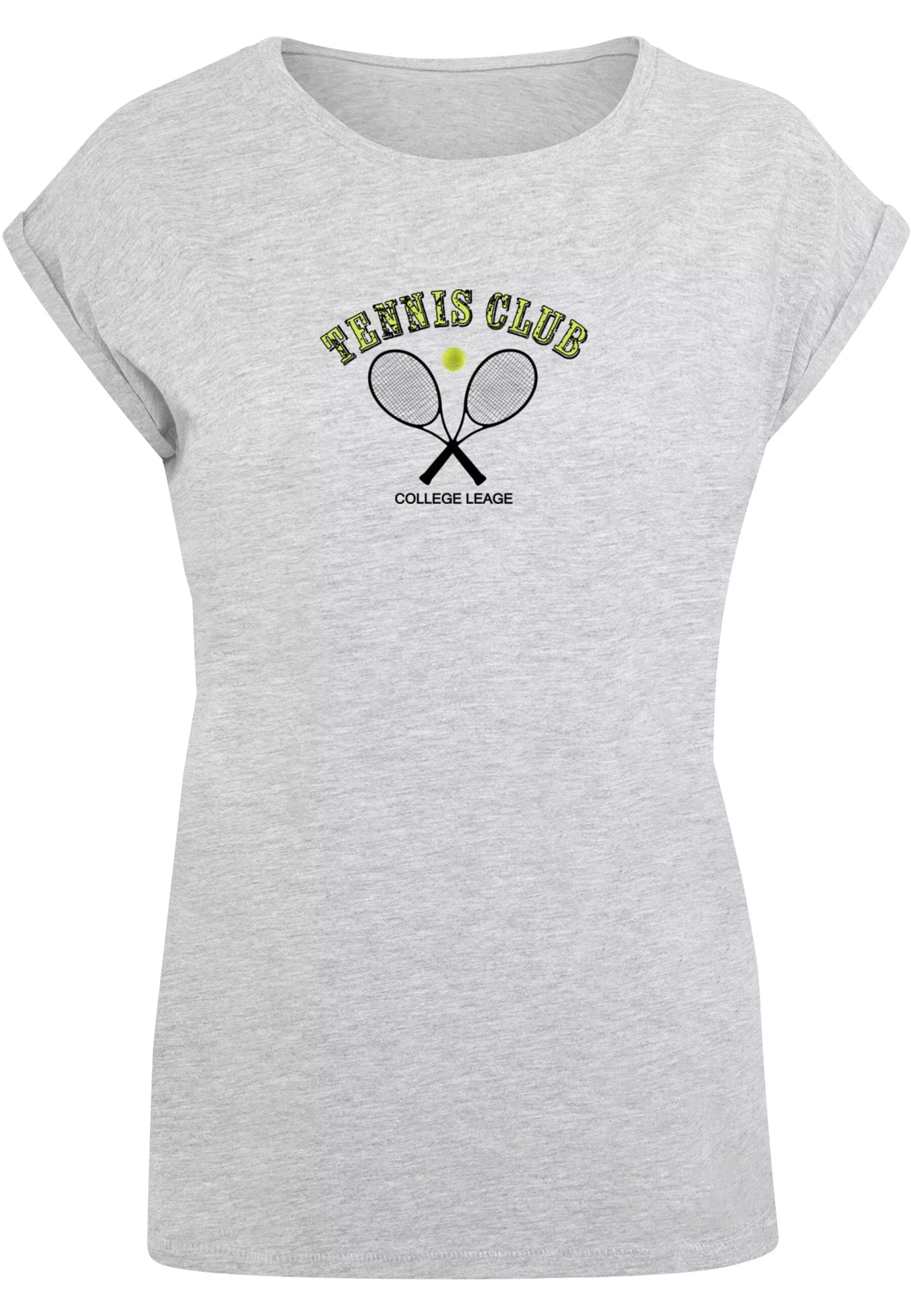 Merchcode T-Shirt "Merchcode Damen Ladies Tennis Club Extended Shoulder Tee günstig online kaufen