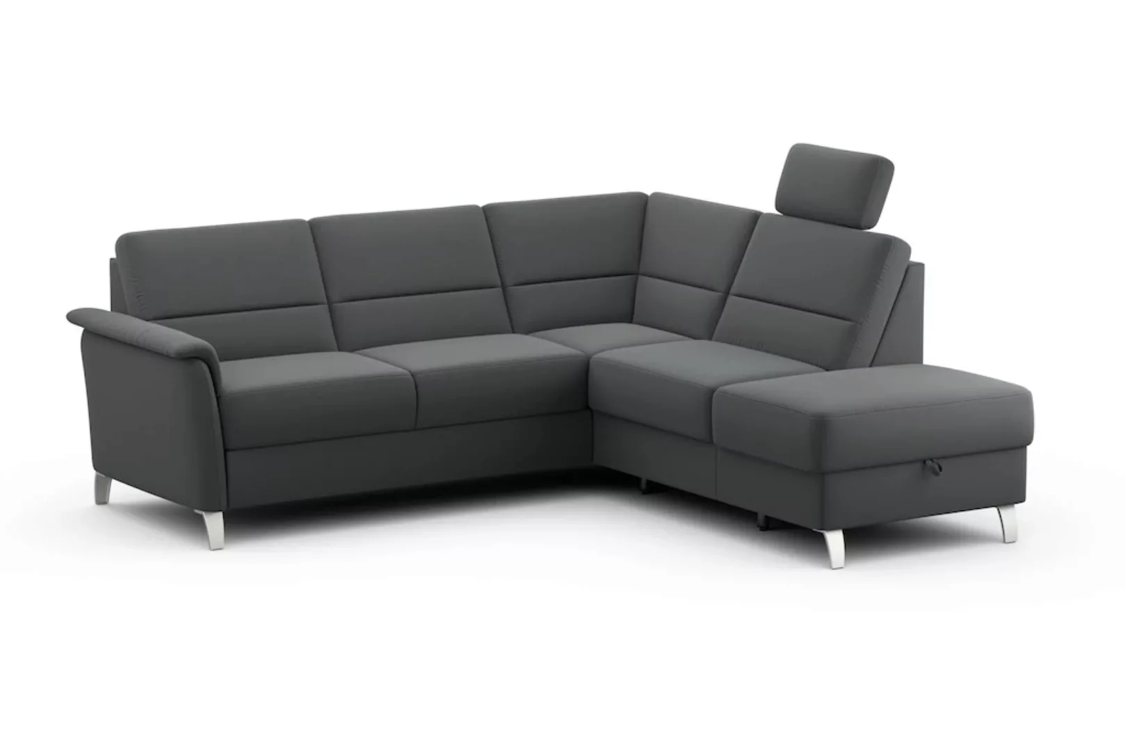 sit&more Ecksofa »Palmera L-Form«, Federkern, wahlweise mit Bettfunktion un günstig online kaufen