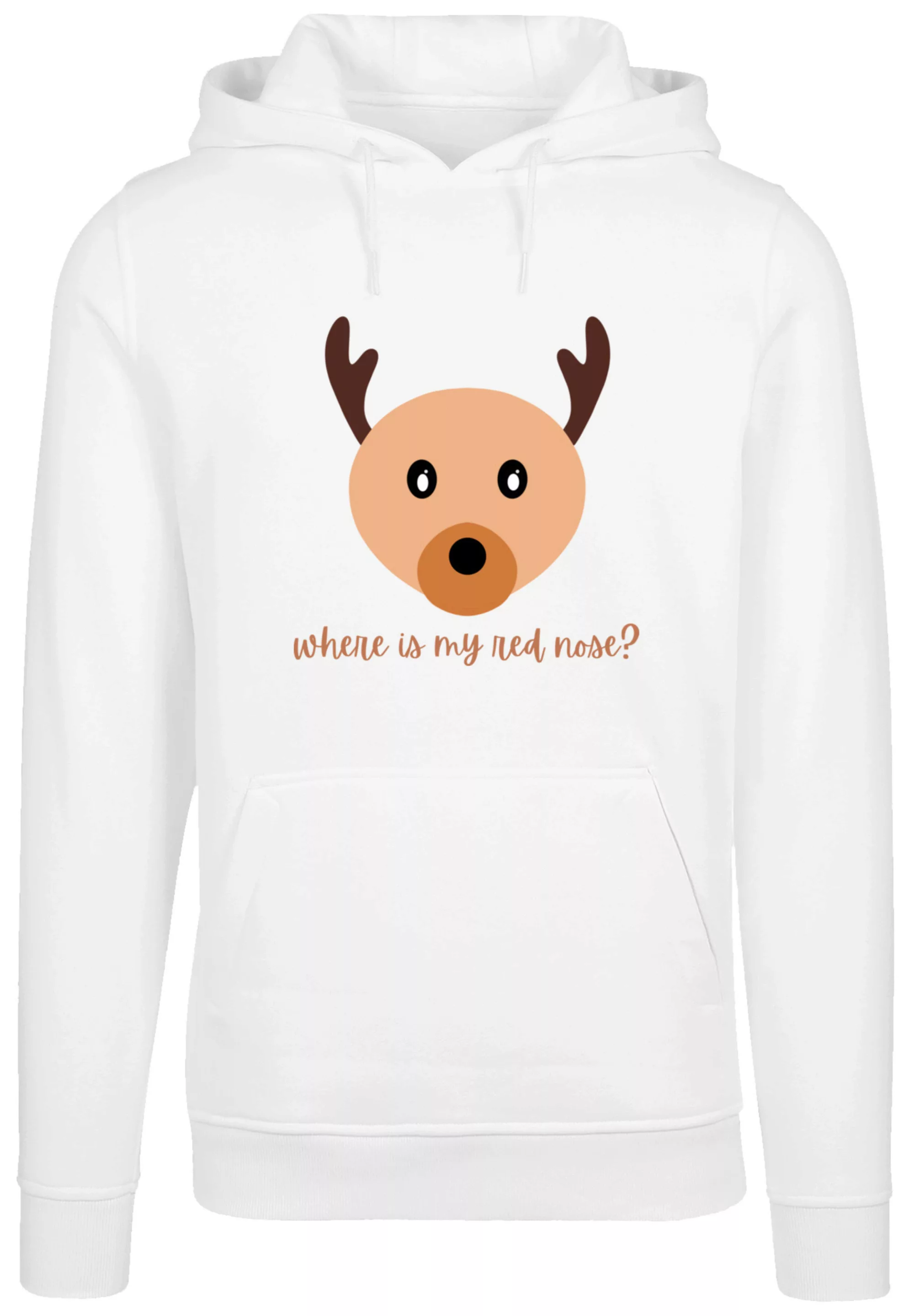 F4NT4STIC Kapuzenpullover "Weihnachten Red Nose", Premium Qualität, Weihnac günstig online kaufen