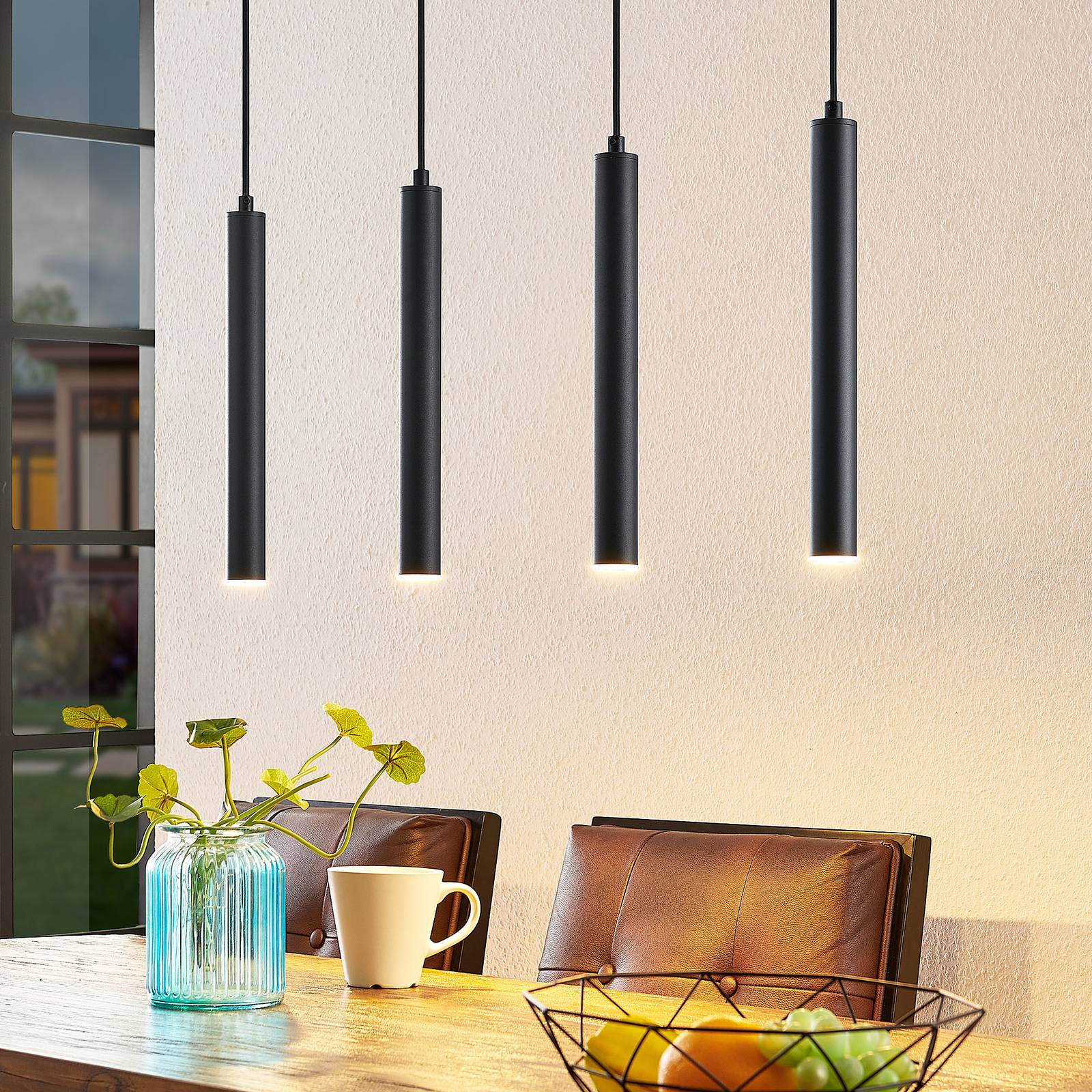 Arcchio Kammeron LED-Hängeleuchte, schwarz günstig online kaufen