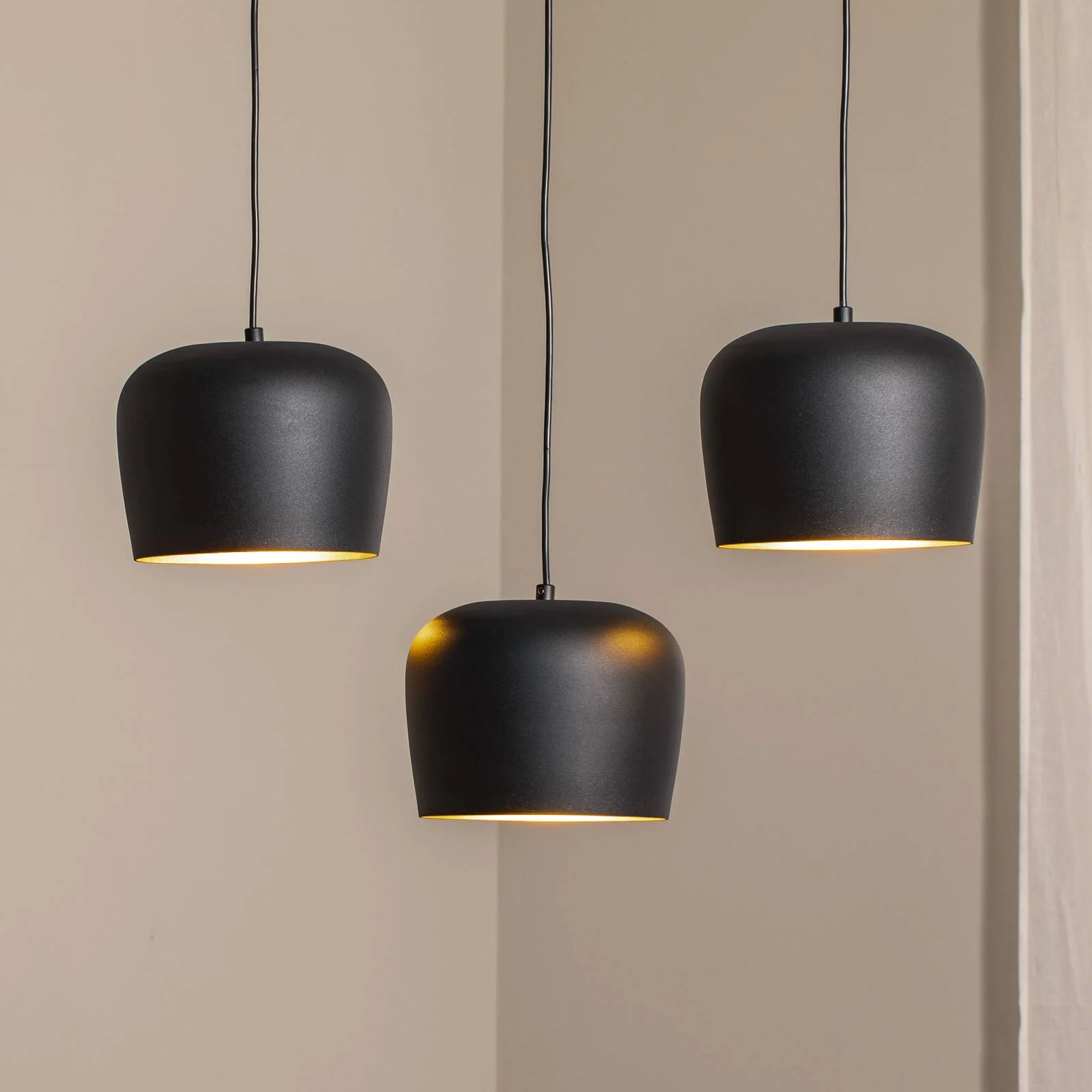 Hängeleuchte Berceste N-1410 schwarz Metall 3-flammig linear günstig online kaufen