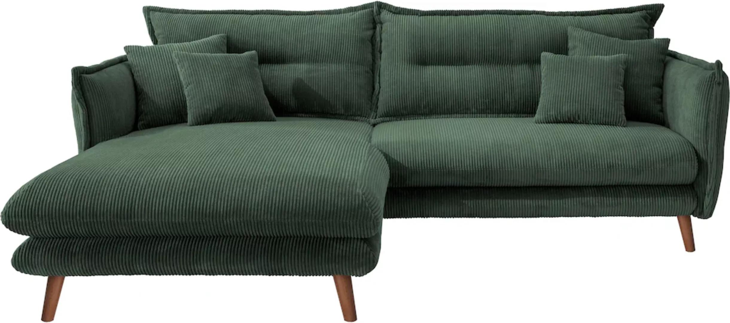 INOSIGN Ecksofa »Lazio modern und bequem, schmale Armlehnen, tolle Detailve günstig online kaufen