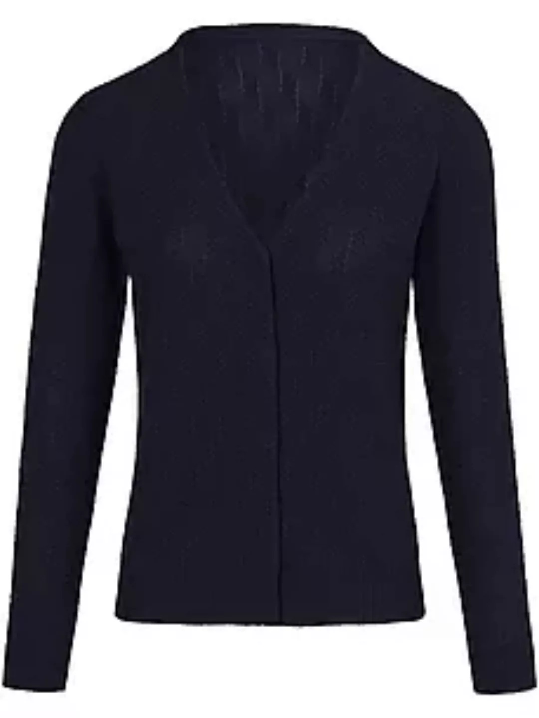 Strickjacke aus 100% SUPIMA®-Baumwolle Peter Hahn blau günstig online kaufen