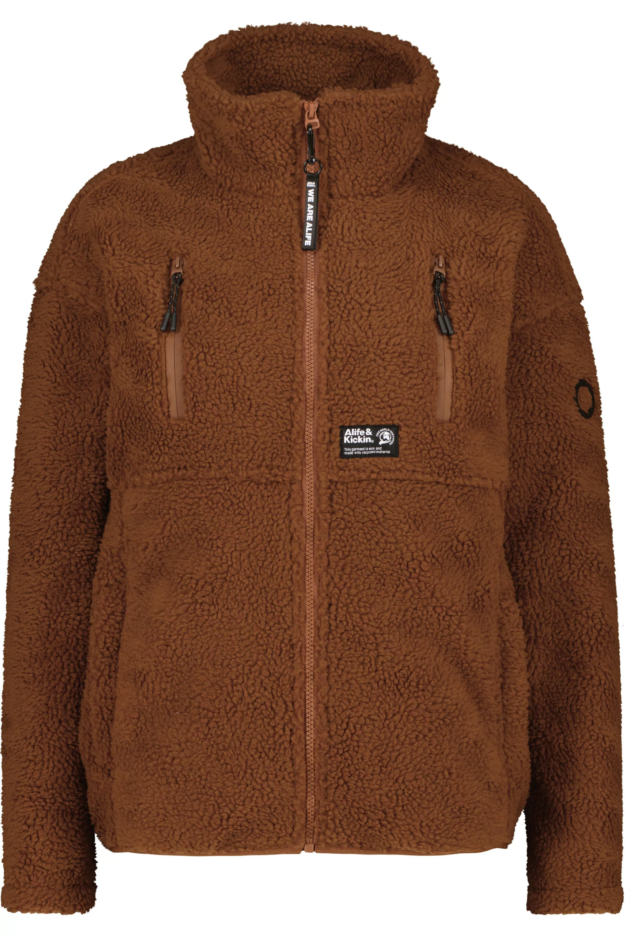 Alife & Kickin Sweatjacke "Damen KaluaAK G", Warme Teddyplüschjacke mit kus günstig online kaufen