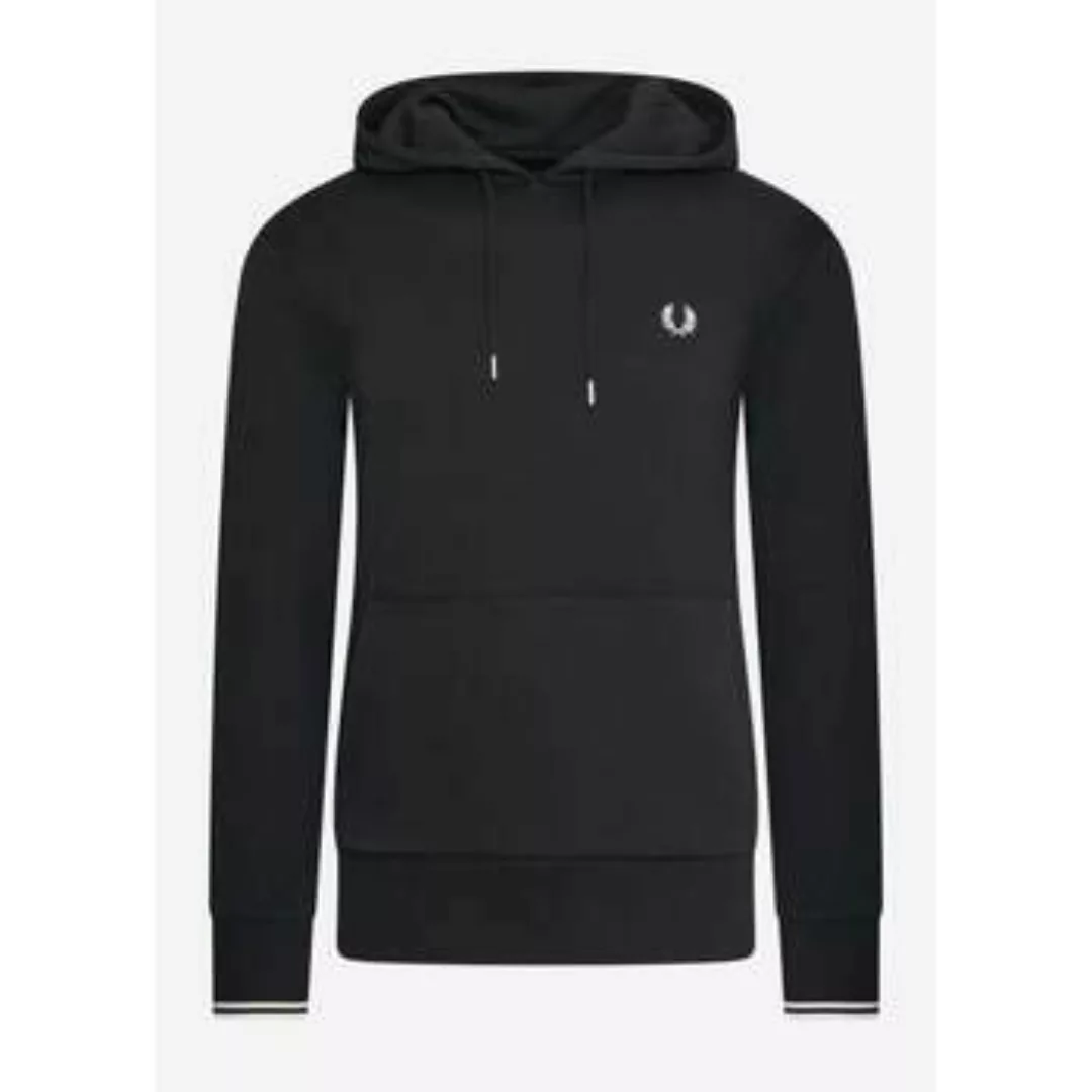 Fred Perry  Sweatshirt Tipped hooded sweatshirt - black günstig online kaufen