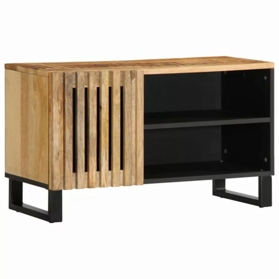 vidaXL TV-Schrank TV-Schrank 80x34x46 cm Raues Massivholz Mango (1-St) günstig online kaufen