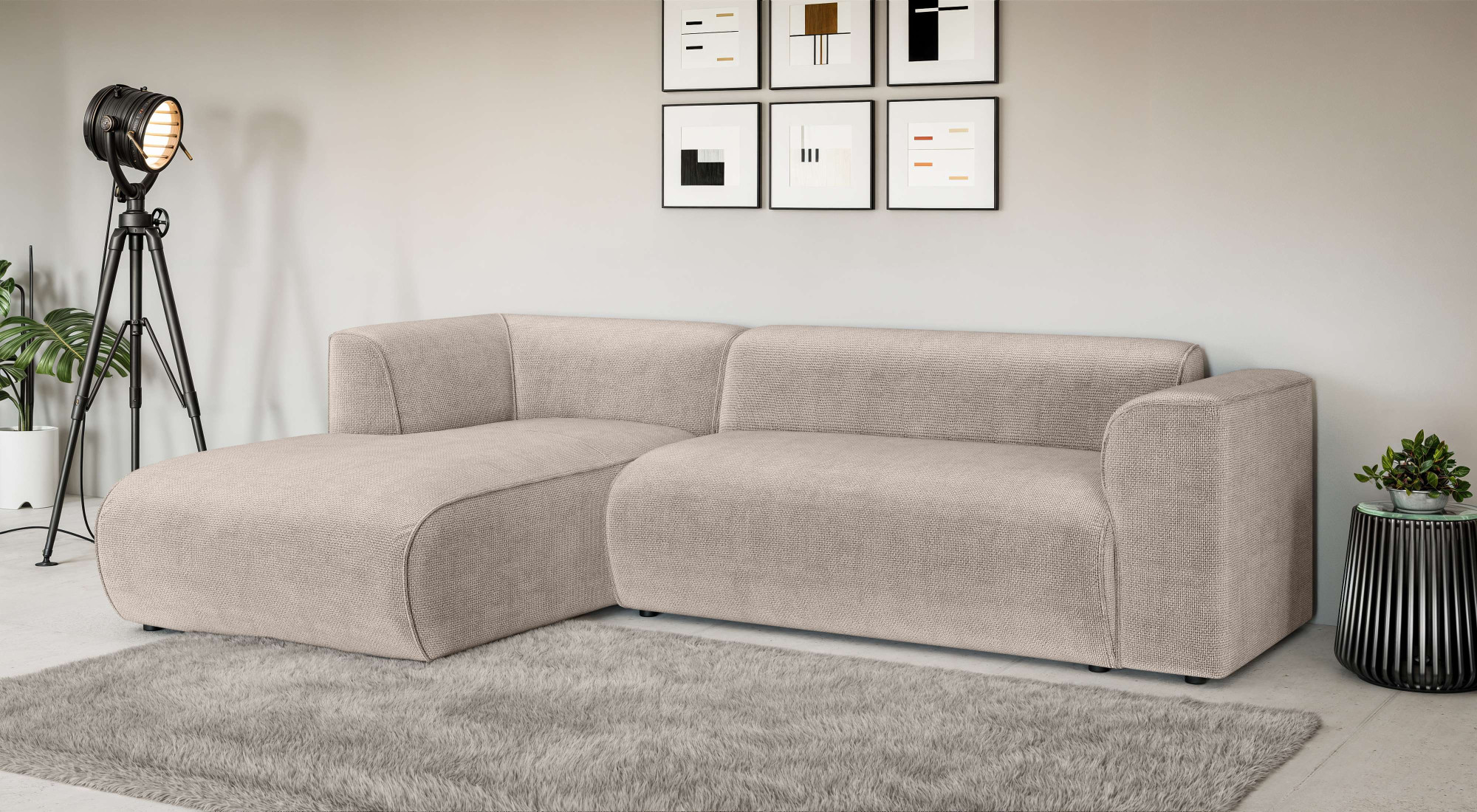 INOSIGN Ecksofa »MERID L-Form (257 cm), zeitlos & stilvolles Design,«, Aufw günstig online kaufen