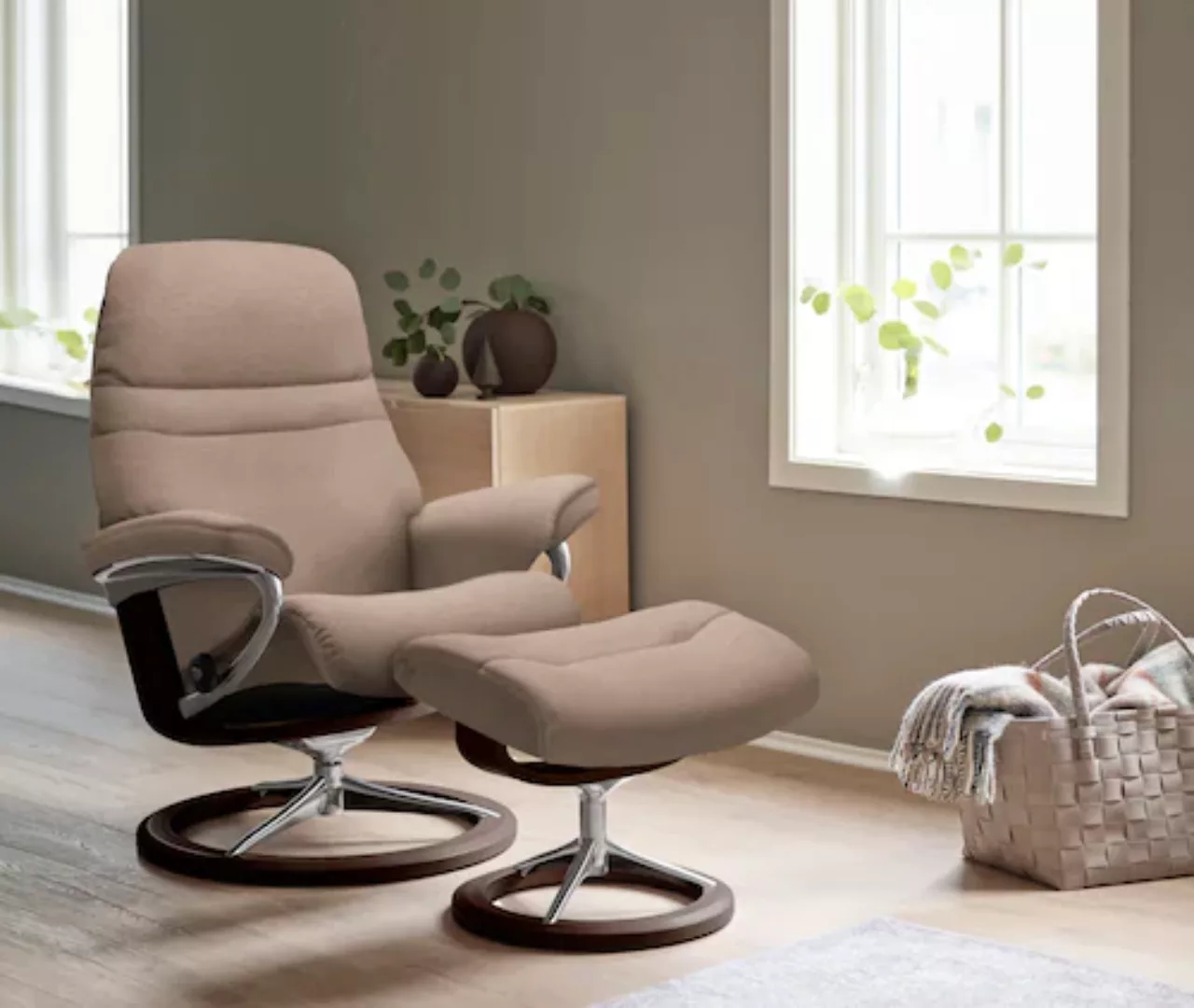 Stressless® Relaxsessel »Sunrise«, mit Signature Base, Größe L, Gestell Bra günstig online kaufen