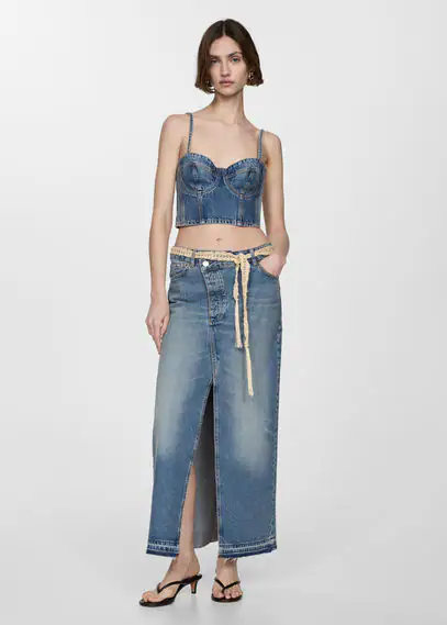 Crop Top aus Jeans günstig online kaufen