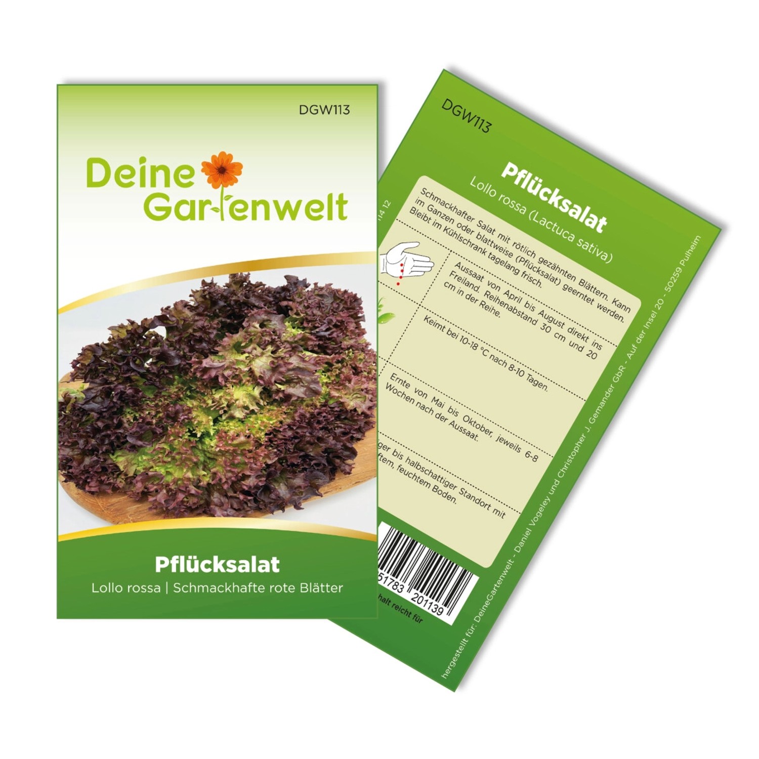 Deine Gartenwelt Pflücksalat Lollo Rossa Samen günstig online kaufen