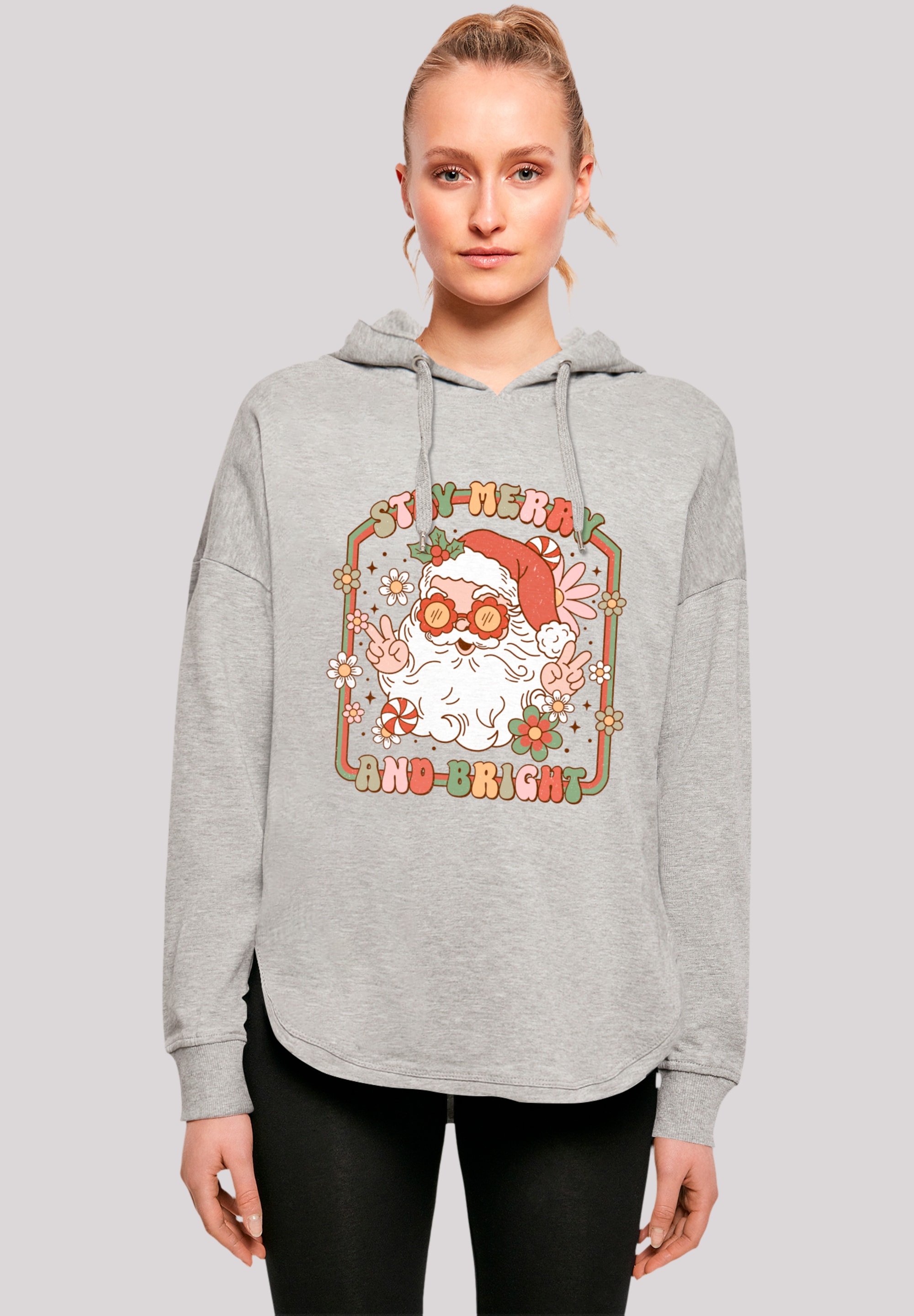 F4NT4STIC Kapuzenpullover Stay Merry And Bright Hippie Santa Premium Qualit günstig online kaufen