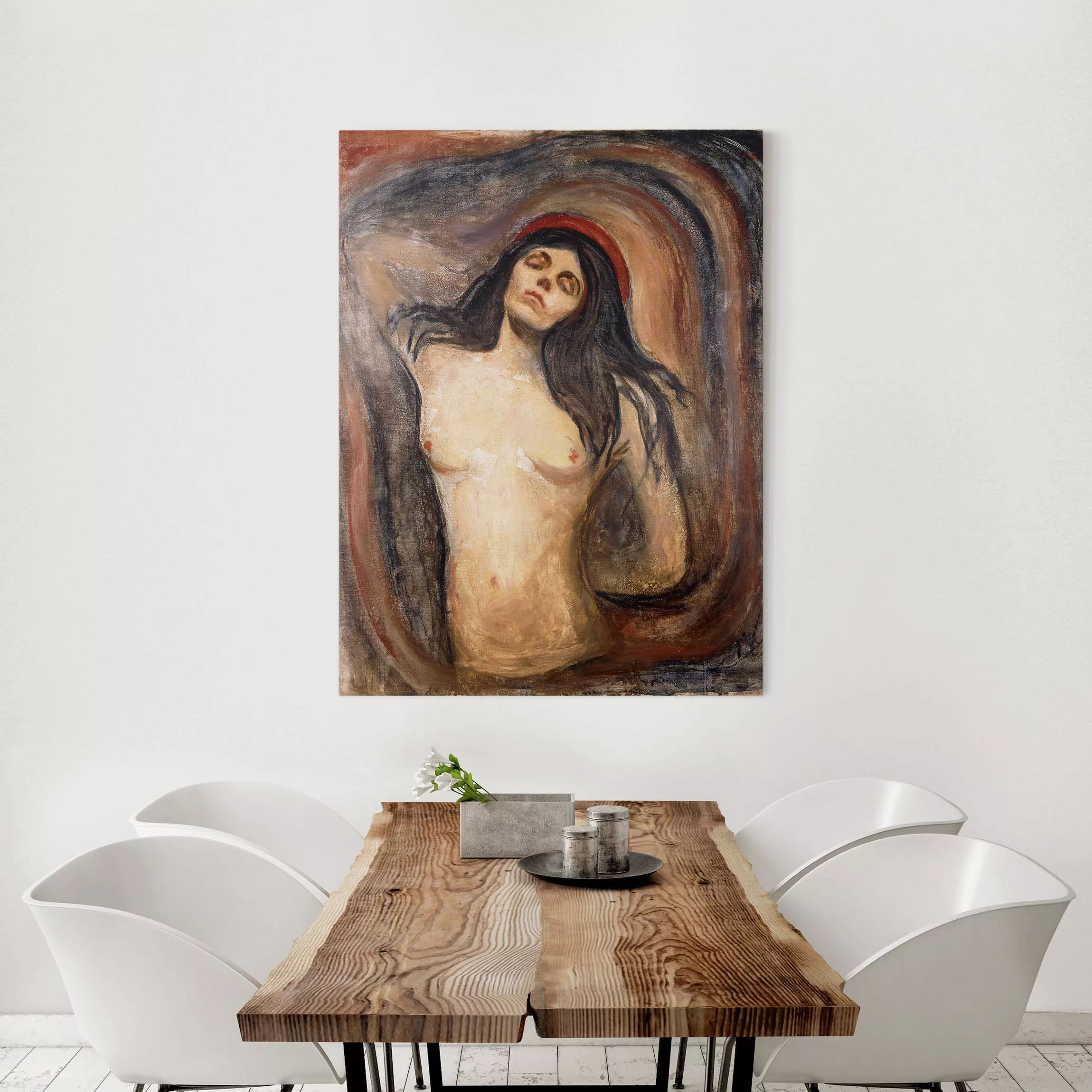 Leinwandbild Kunstdruck - Hochformat Edvard Munch - Madonna günstig online kaufen