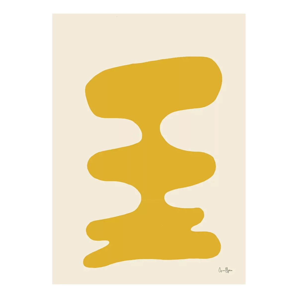 Paper Collective - Soft Yellow Kunstdruck 50x70cm - beige, gelb/BxH 50x70cm günstig online kaufen