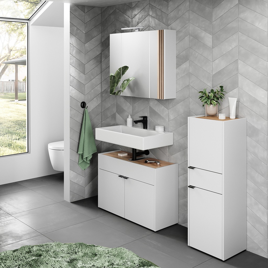 GERMANIA Badmöbel-Set "Ameca", (3 St.), Badezimmer-Set aus Waschbeckenunter günstig online kaufen