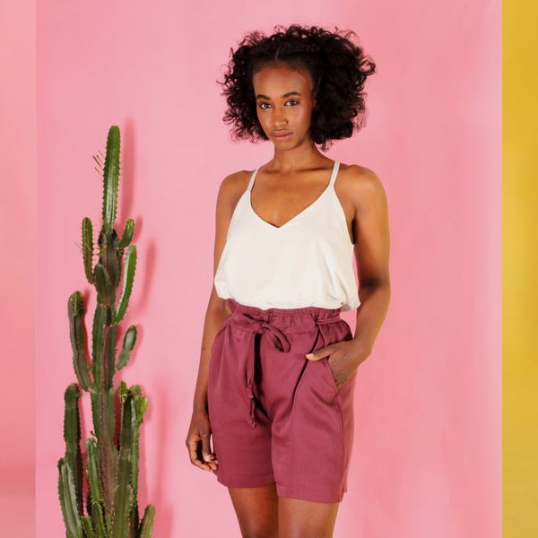 Tencel Shorts Alohma/ Berry günstig online kaufen
