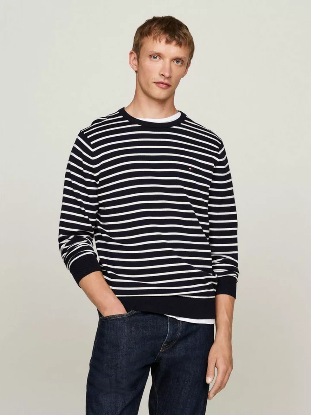 Tommy Hilfiger Rundhalspullover ESSENTIAL COTTON CREW NECK günstig online kaufen