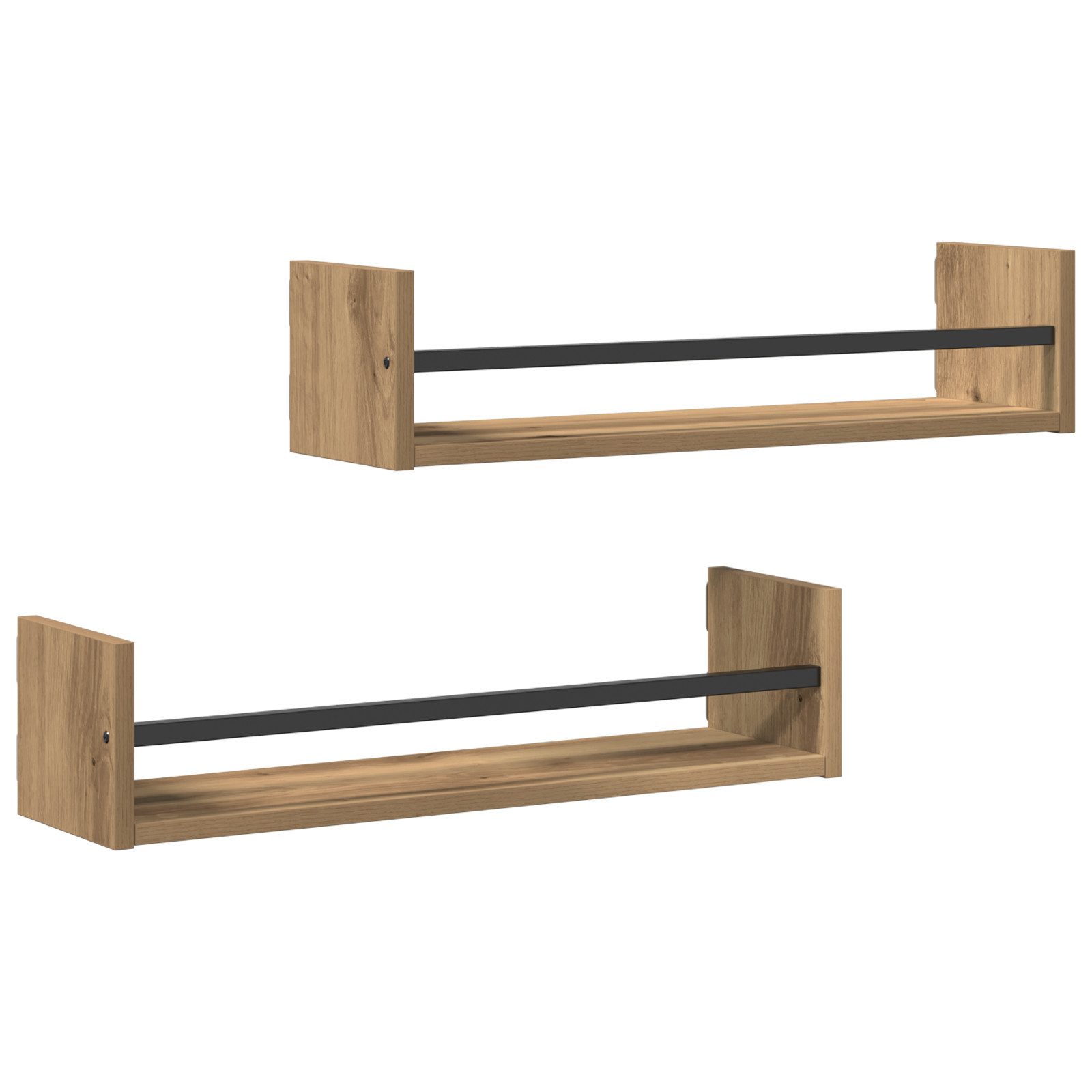 vidaXL Regal Wandregale 2 Stk. Artisan günstig online kaufen