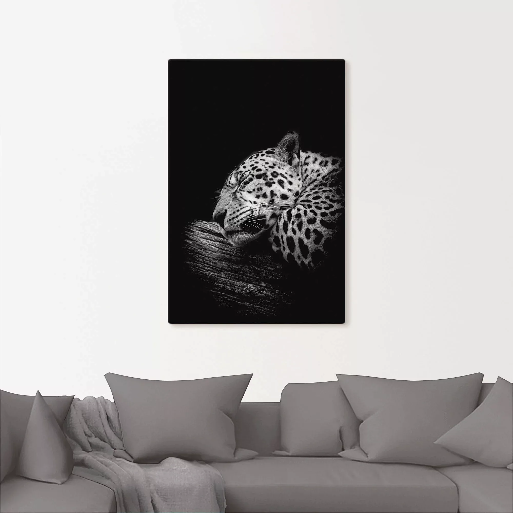 Artland Wandbild "Der schlafende Jaguar", Wildtiere, (1 St.), als Alubild, günstig online kaufen