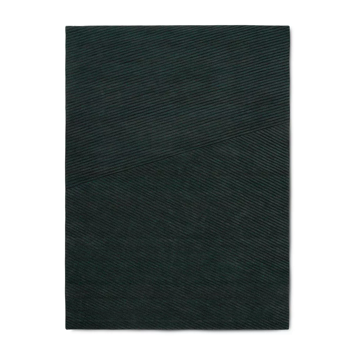 Northern - Row Neuseeland-Wollteppich 170x240cm - dunkelgrün/LxBxH 240x170x günstig online kaufen