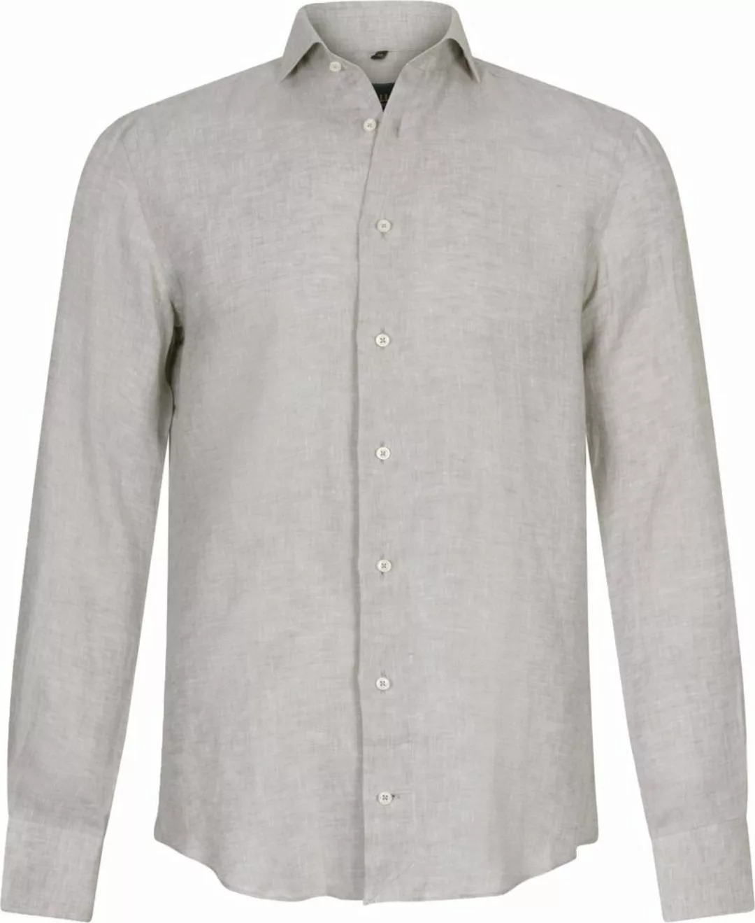 Cavallaro Firento Hemd Leinen Greige - Größe 39 günstig online kaufen