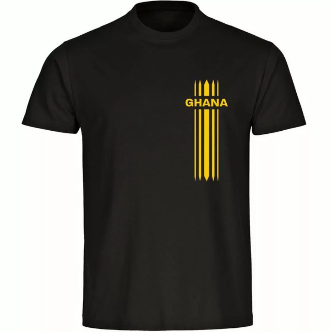 multifanshop T-Shirt Herren Ghana - Streifen - Männer günstig online kaufen