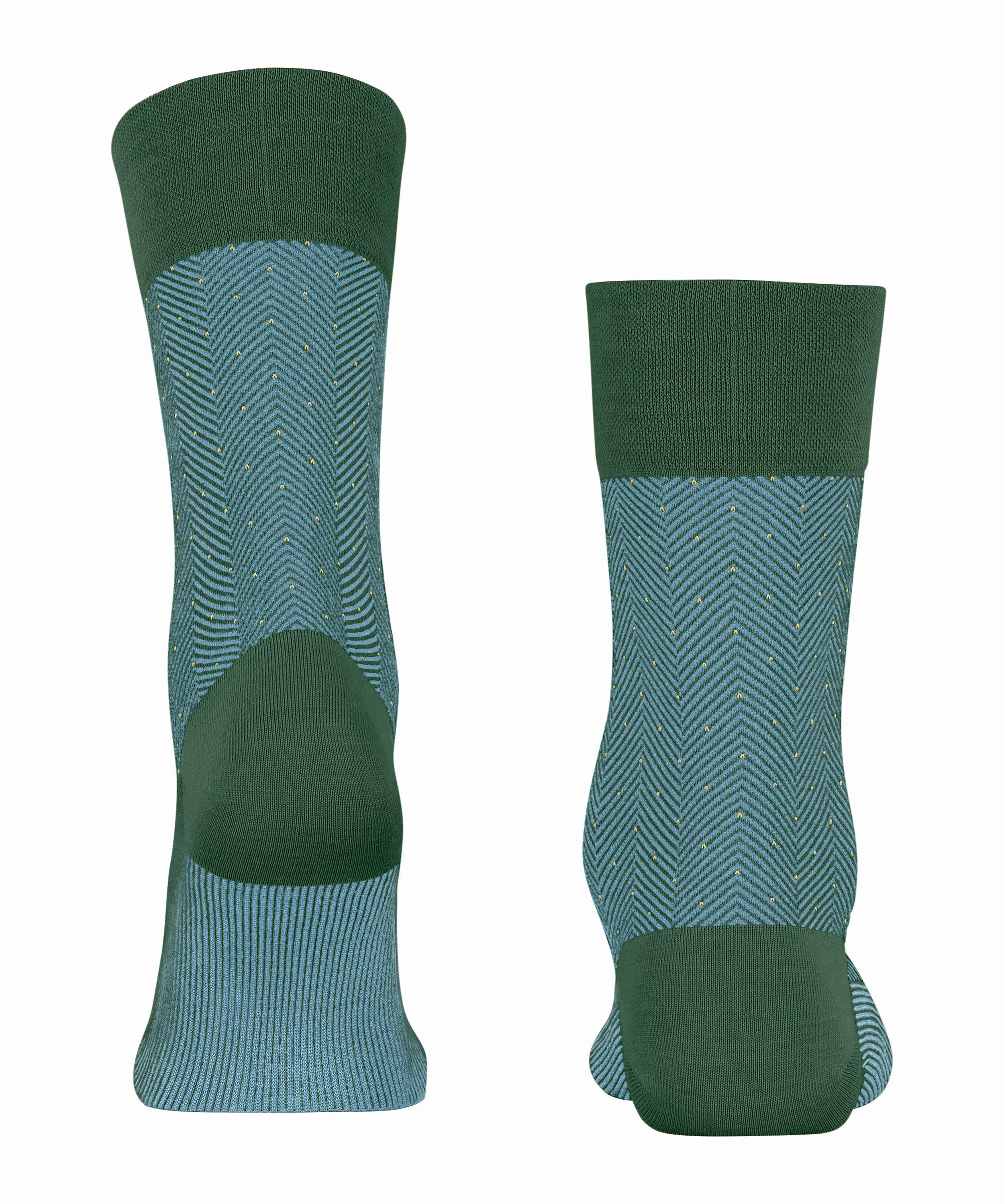 FALKE Sensitive Herringbone Herren Socken, 43-44, Grün, AnderesMuster, Schu günstig online kaufen