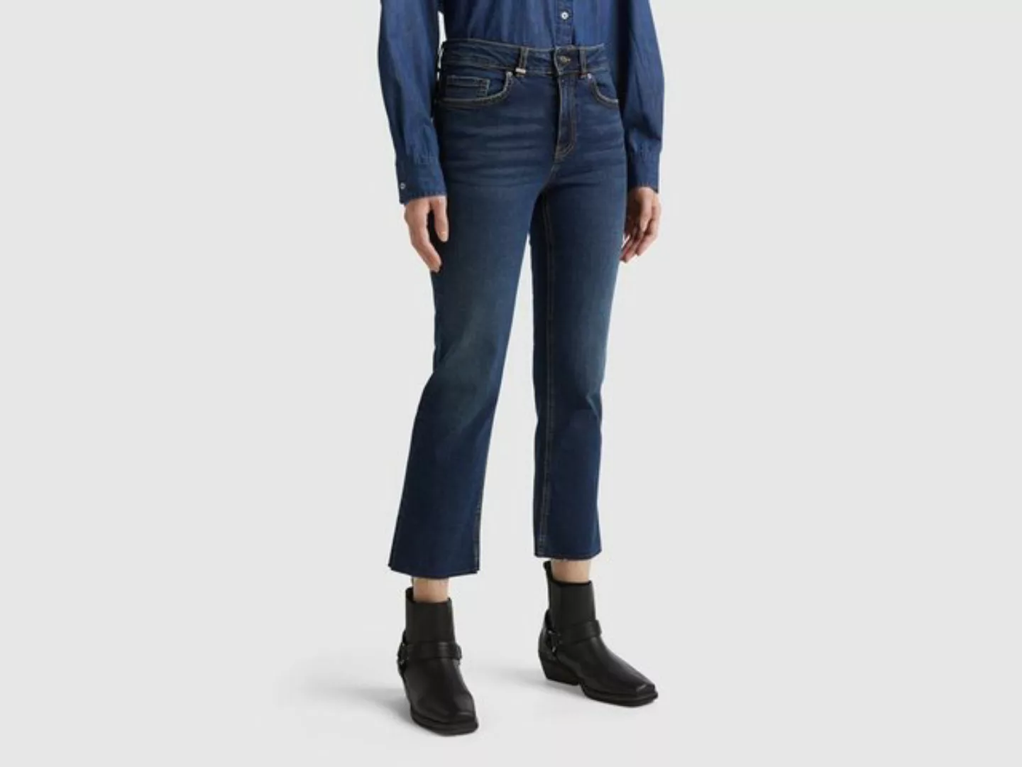 United Colors of Benetton Weite Jeans mit geradem Bein günstig online kaufen