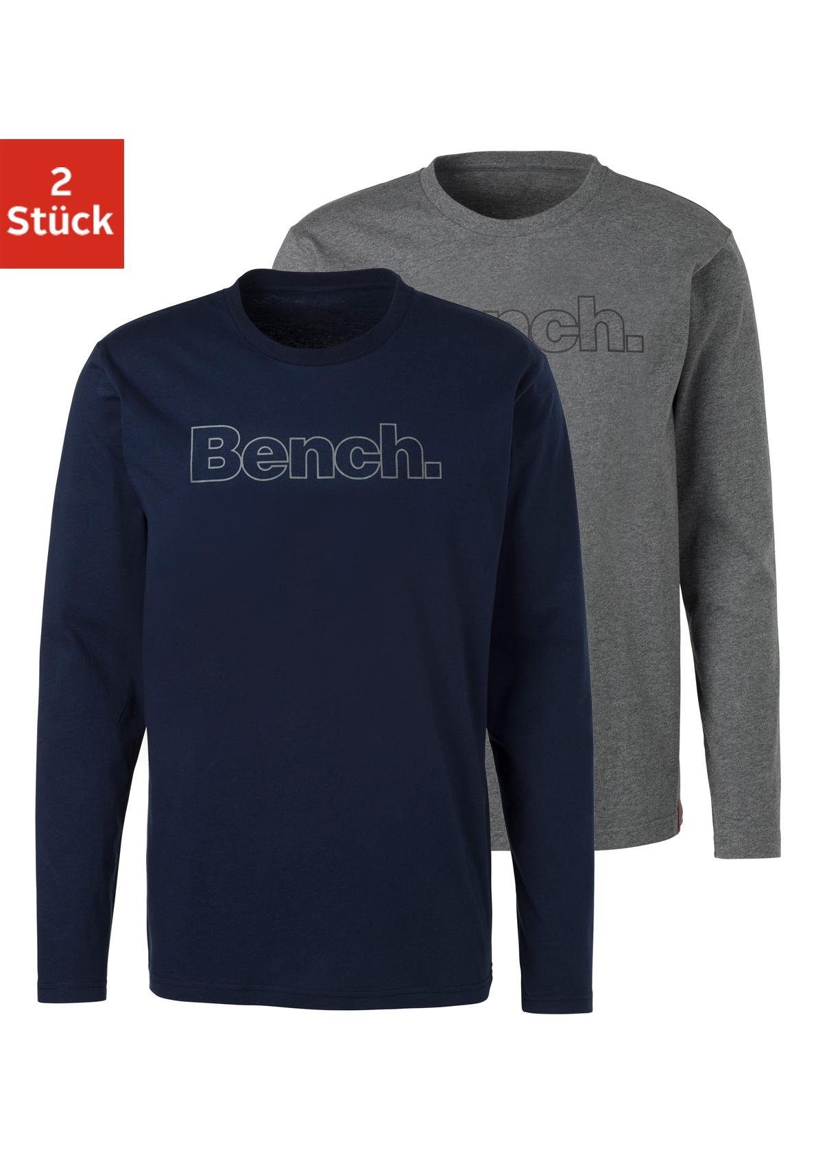 Bench. Loungewear Langarmshirt (2-tlg) mit Bench. günstig online kaufen